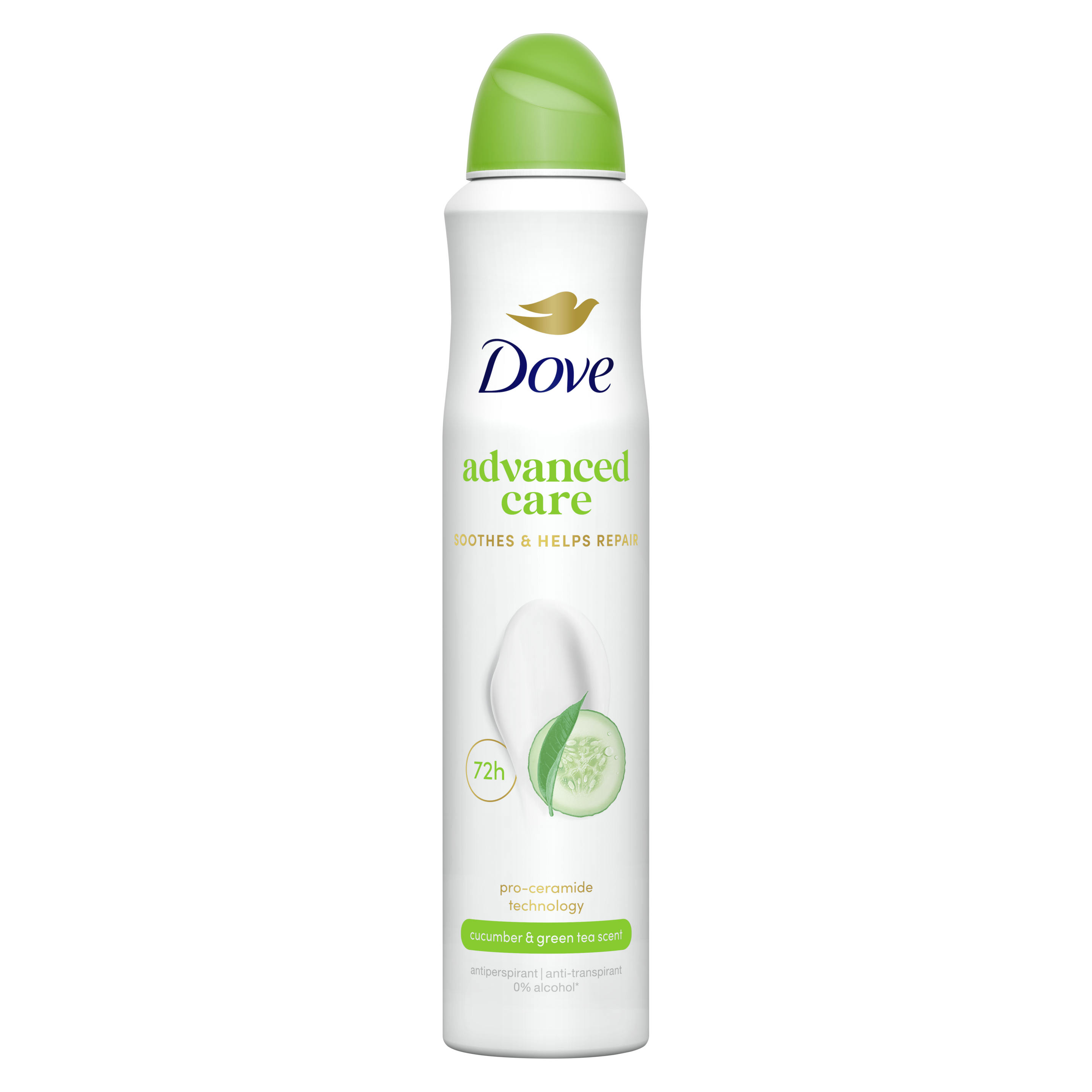 Dove Advanced Care Anti-Transpirant Deodorant Spray Cucumber & Green Tea 200ml packshot