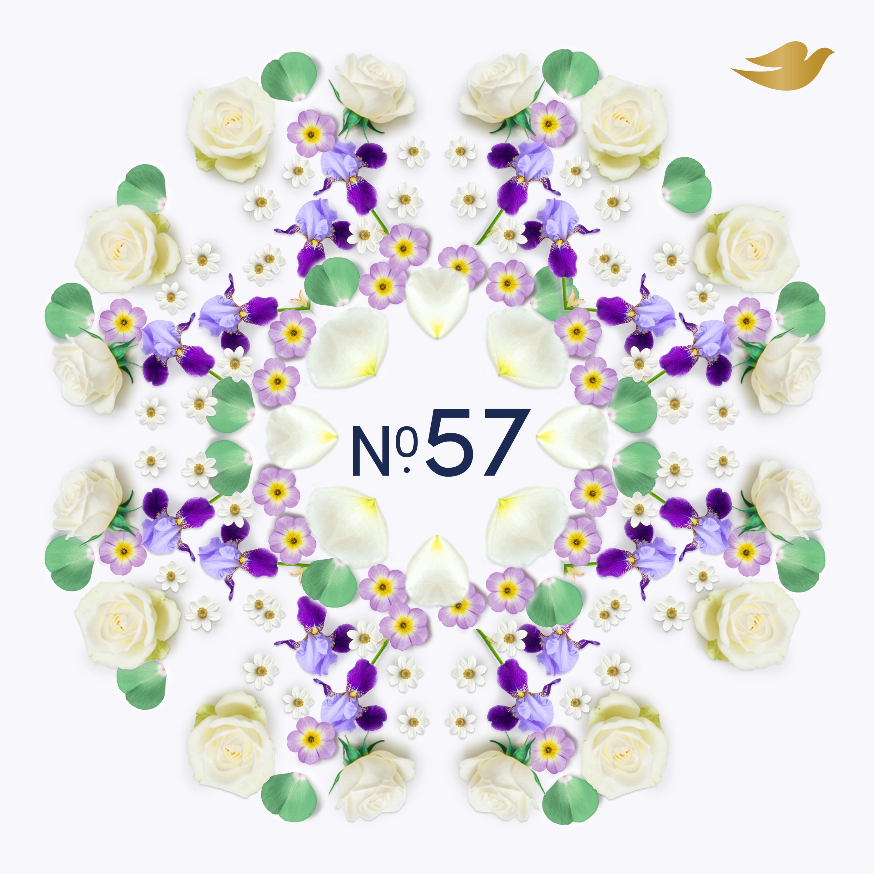 No. 57 White Flower & Heliotrope 