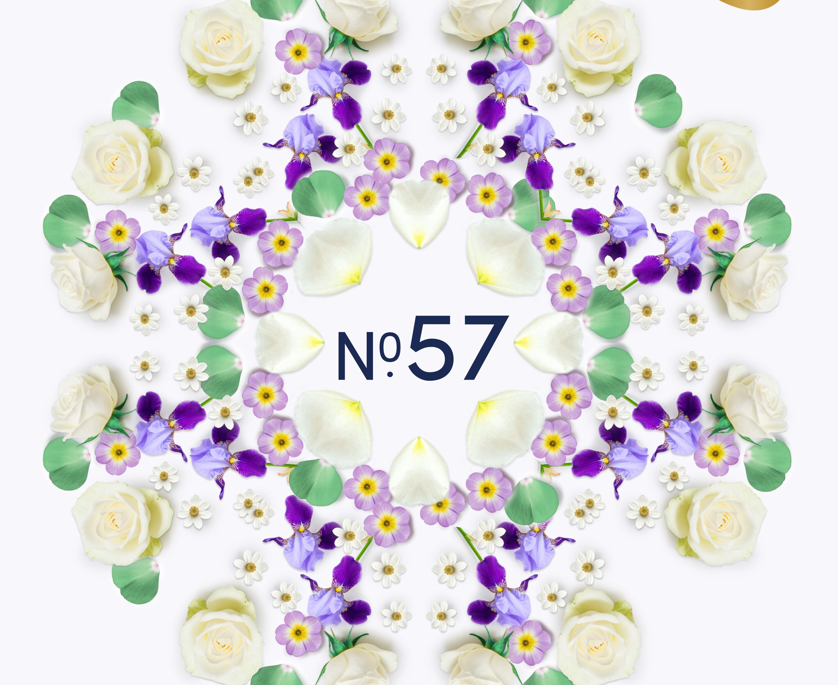 No. 57 White Flower & Heliotrope 