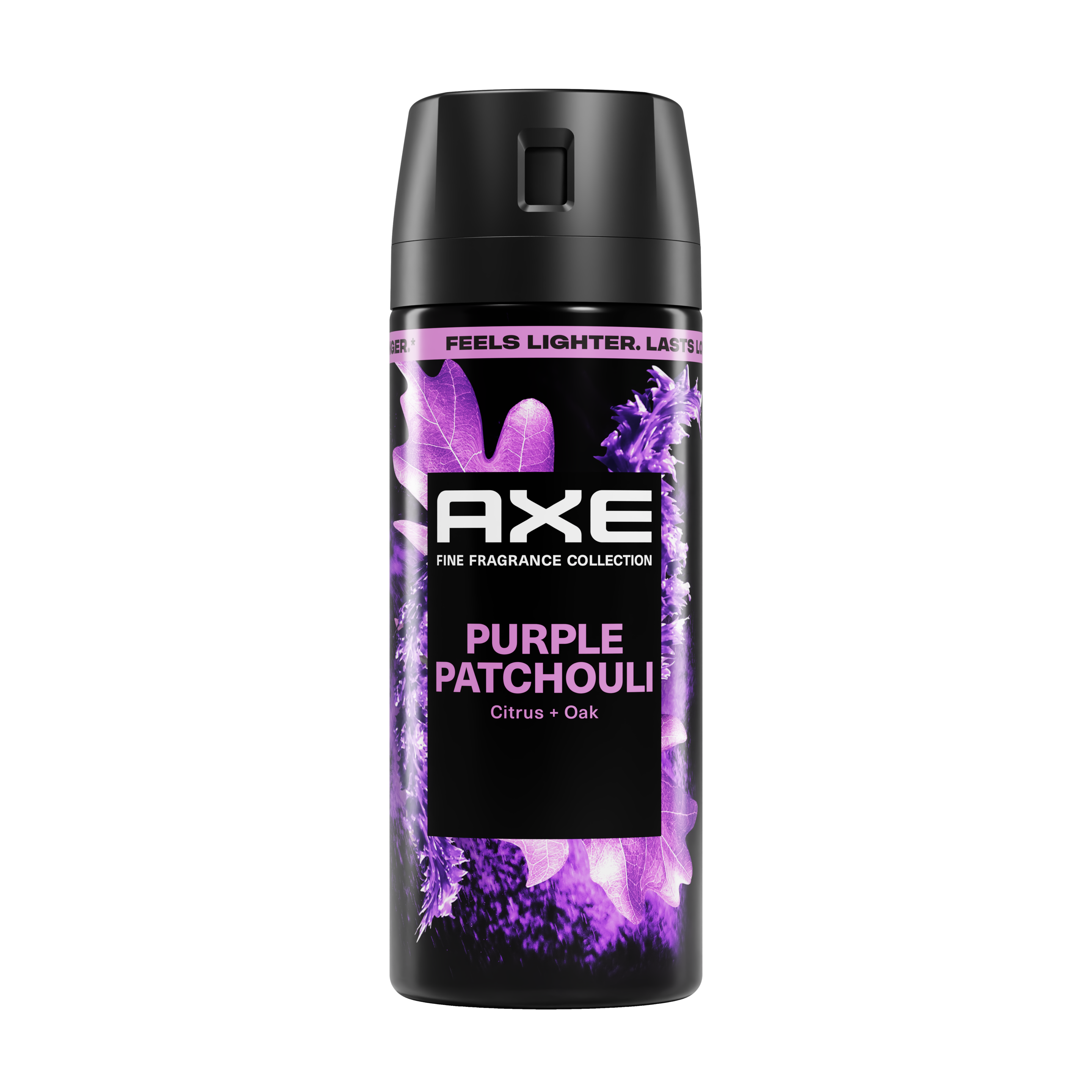 Purple Patchouli Premium Deodorant Body Spray Front packshot