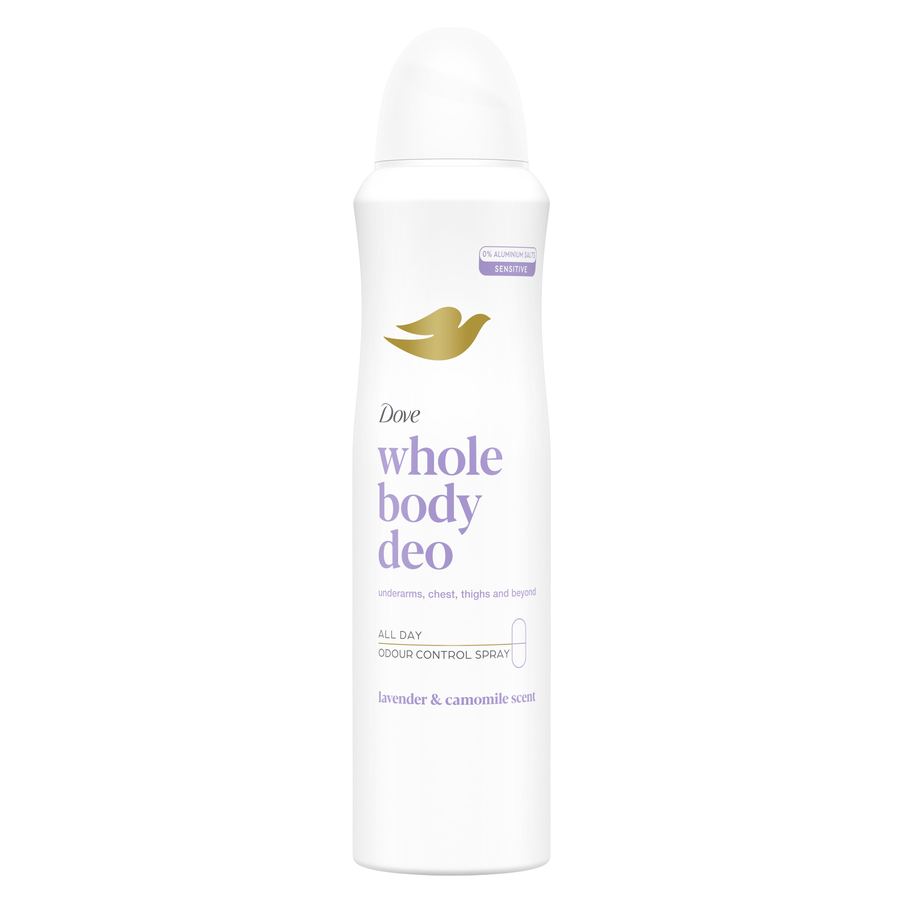 Dove Whole Body Lavender & Chamomile dezodor 150ml packshot