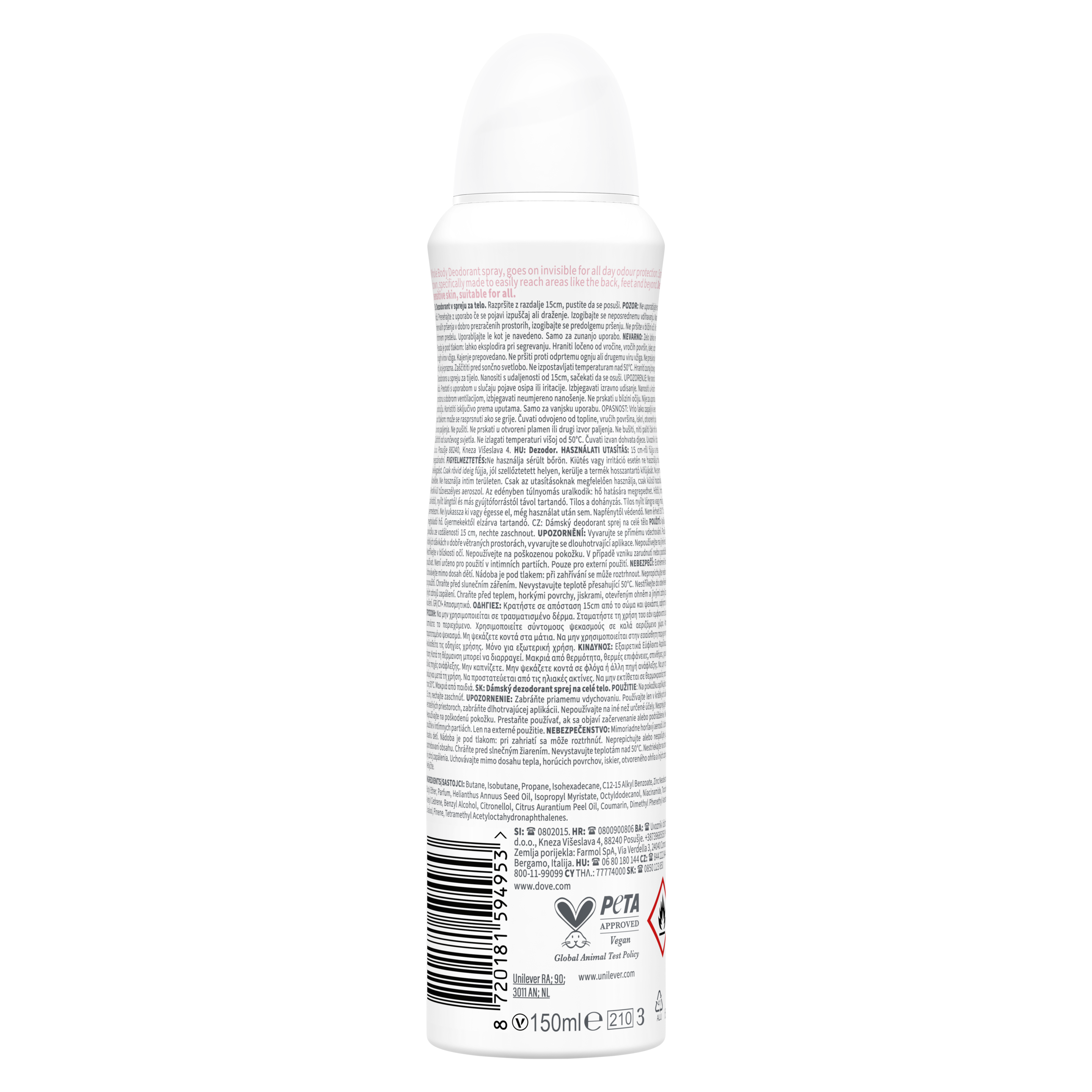 Whole Body Raspberry & Rose dezodor