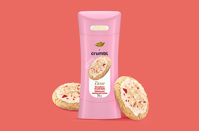 Dove x Crumbl Strawberry Crumb Deodorant 