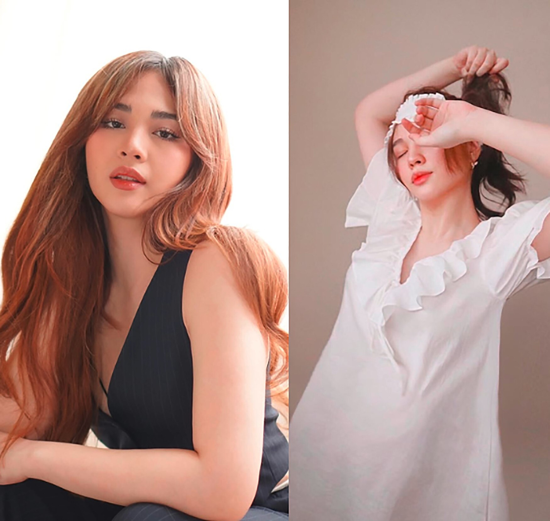 Filipina actress with post-partum body.
