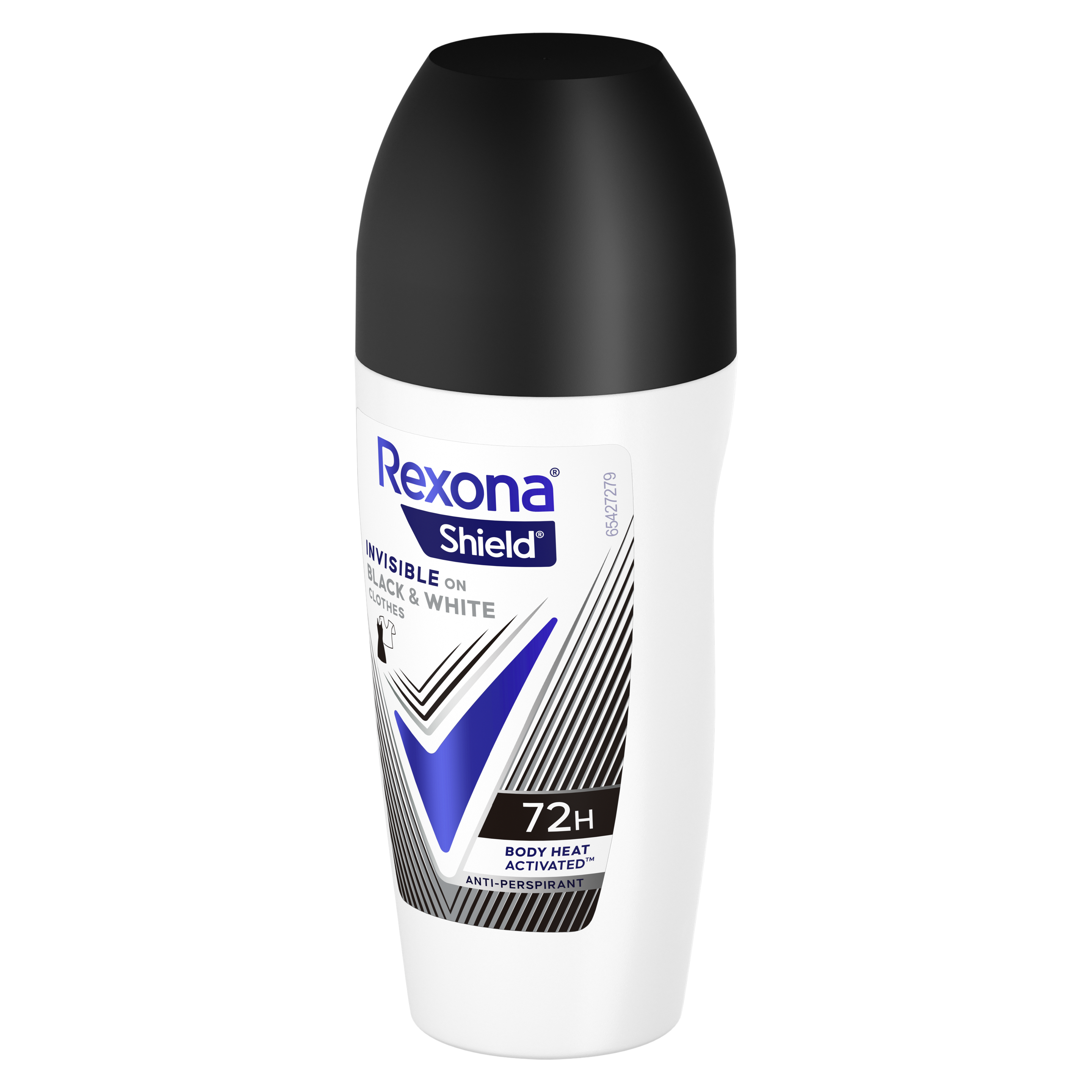 Rexona Female  Invisible Black and White  Antiperspirant Roll-On Deodorant  50ml packshot