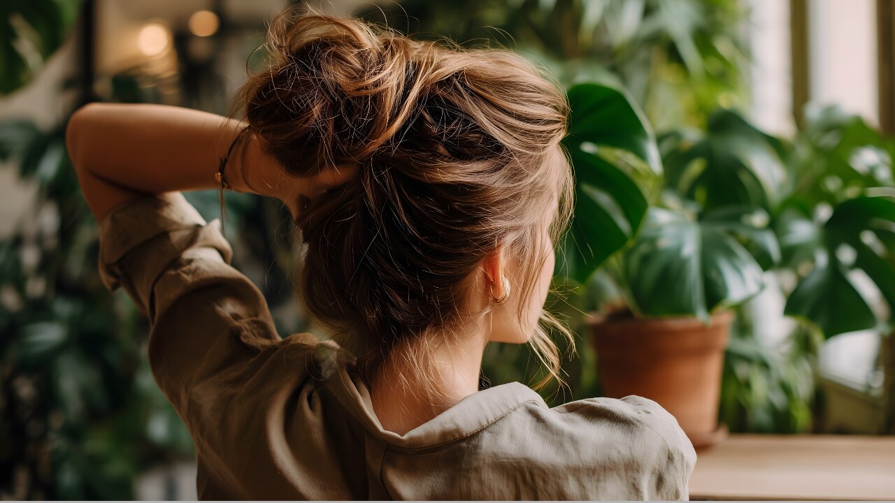 Messy Curly Updo