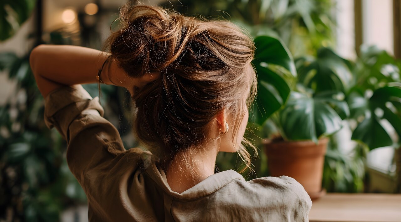 Messy Curly Updo