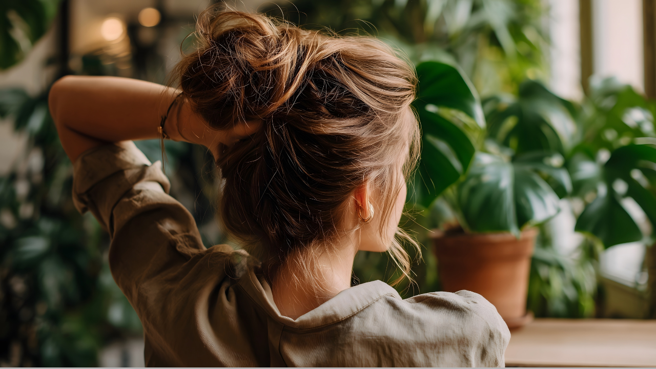 Messy Curly Updo