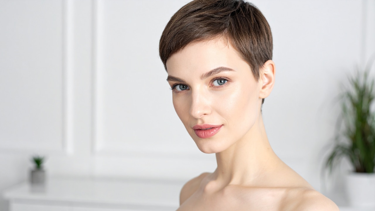 Sleek Side-Part Pixie