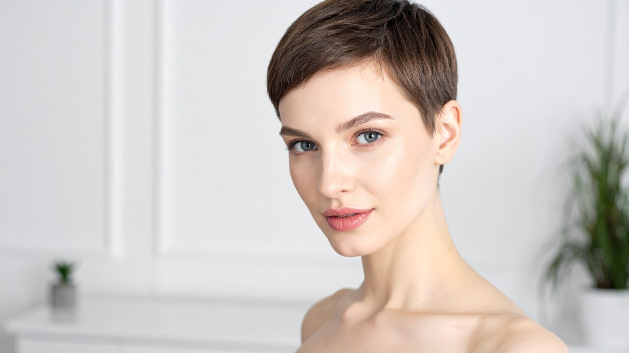 Sleek Side-Part Pixie