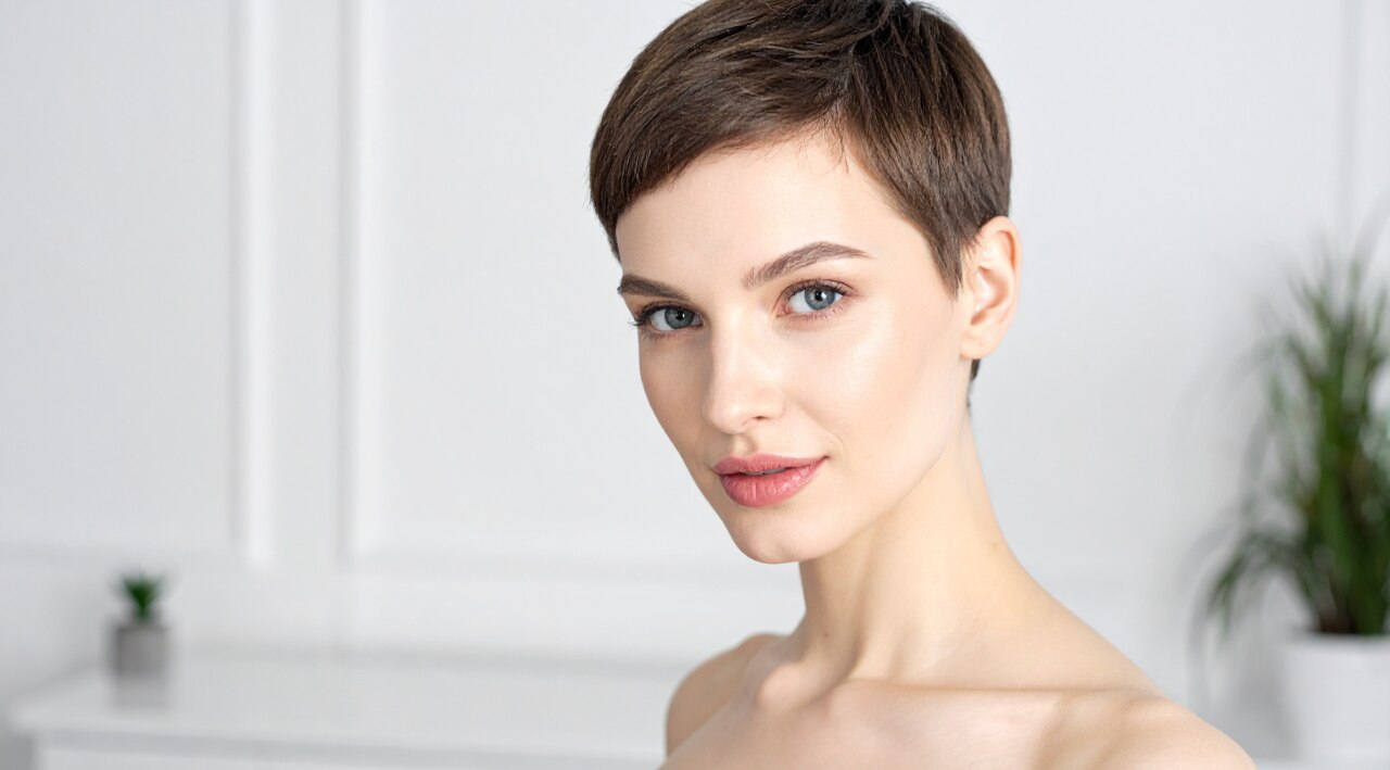 Sleek Side-Part Pixie