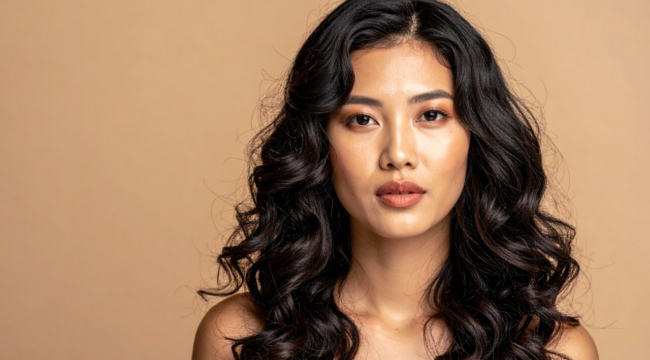 Voluminous Curly Blowout