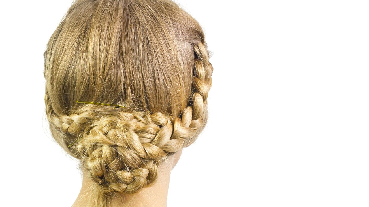 Braided Halo Bun