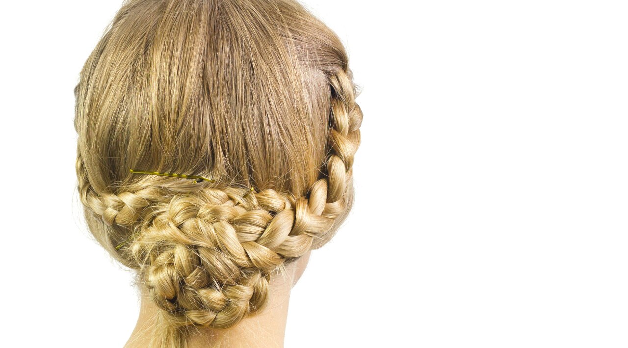 Braided Halo Bun