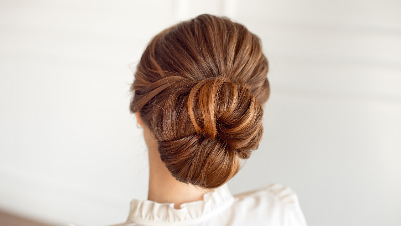 Elegant Rolled Updo