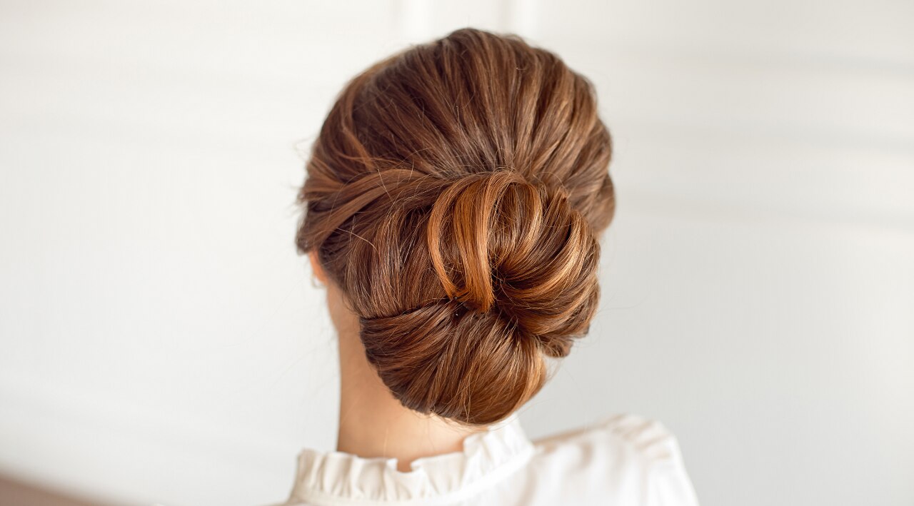 Elegant Rolled Updo