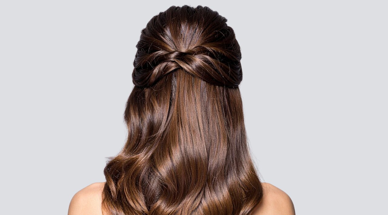 Half-Up Twisted Crown