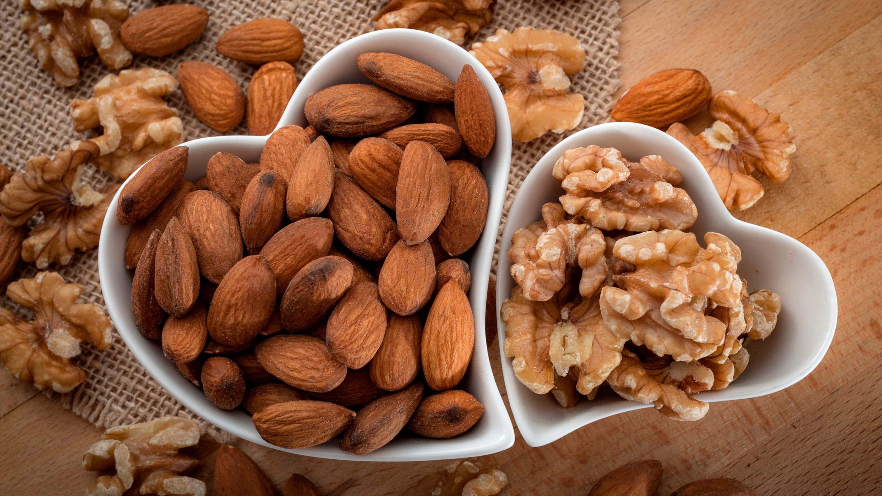 Nuts (Almonds, Walnuts):