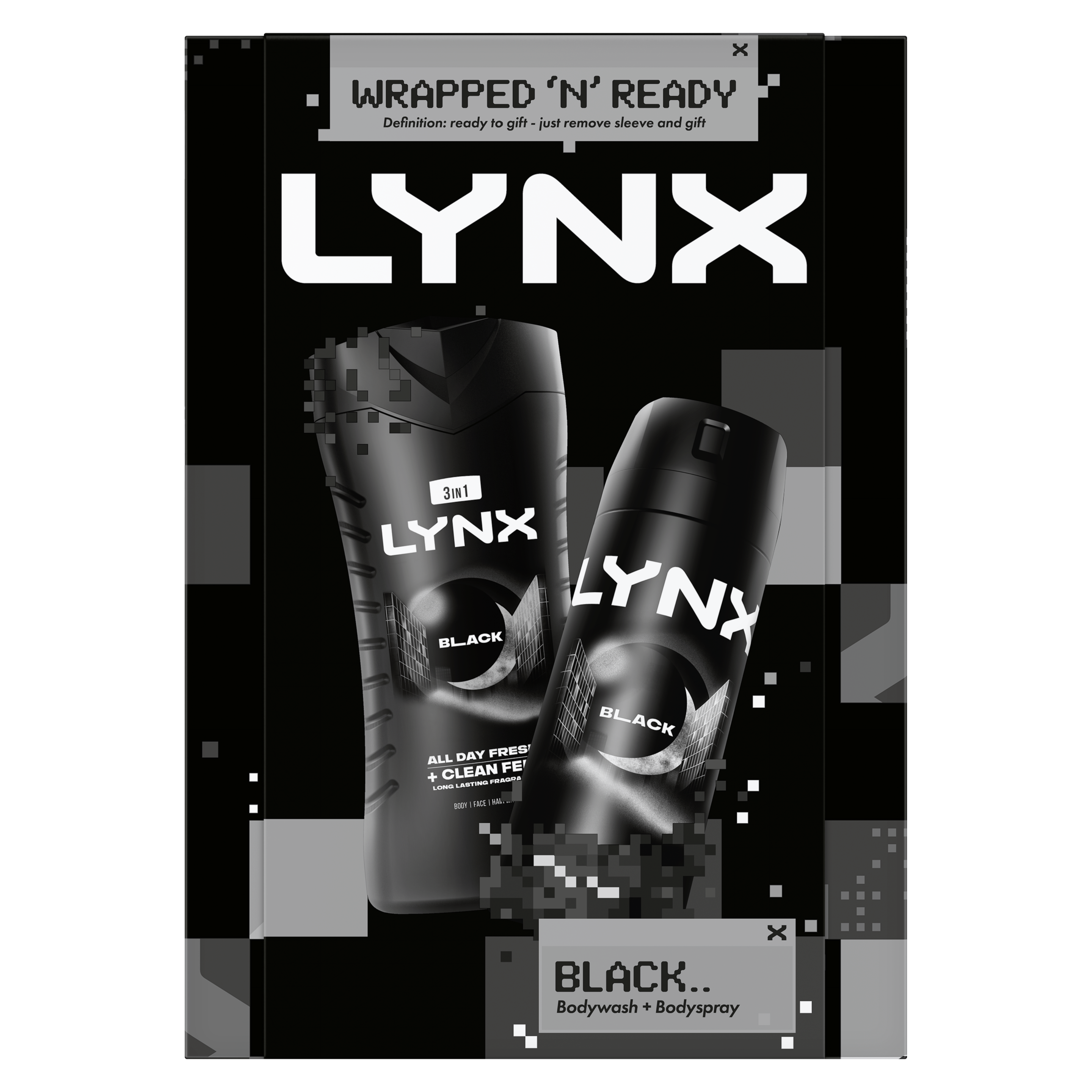 Lynx Black Duo Gift Set packshot