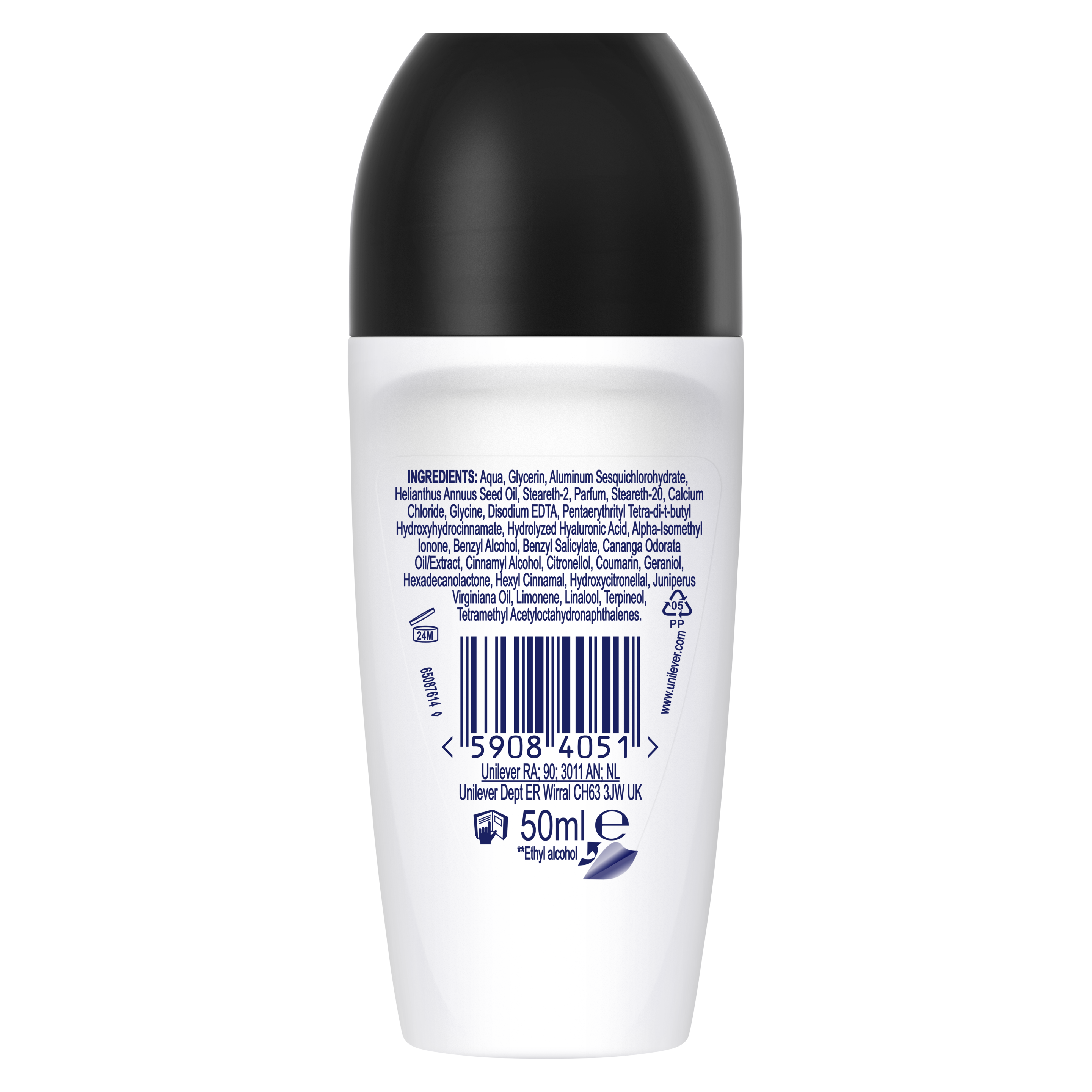 Dove Invisible Dry Roll-On Deodorant 50ml