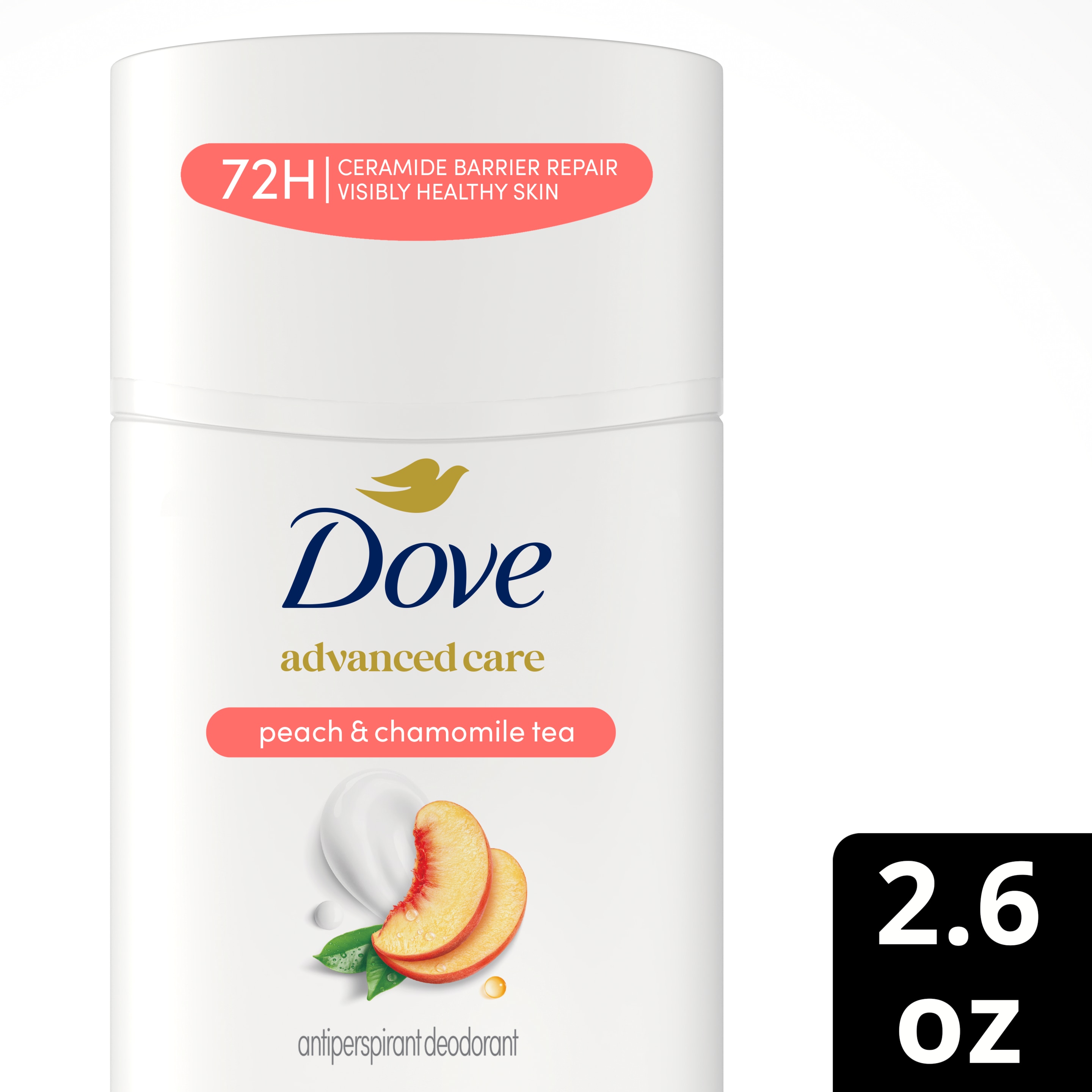 Dove Advanced Care Peach & Chamomile Tea Antiperspirant Stick 2.6 oz packshot