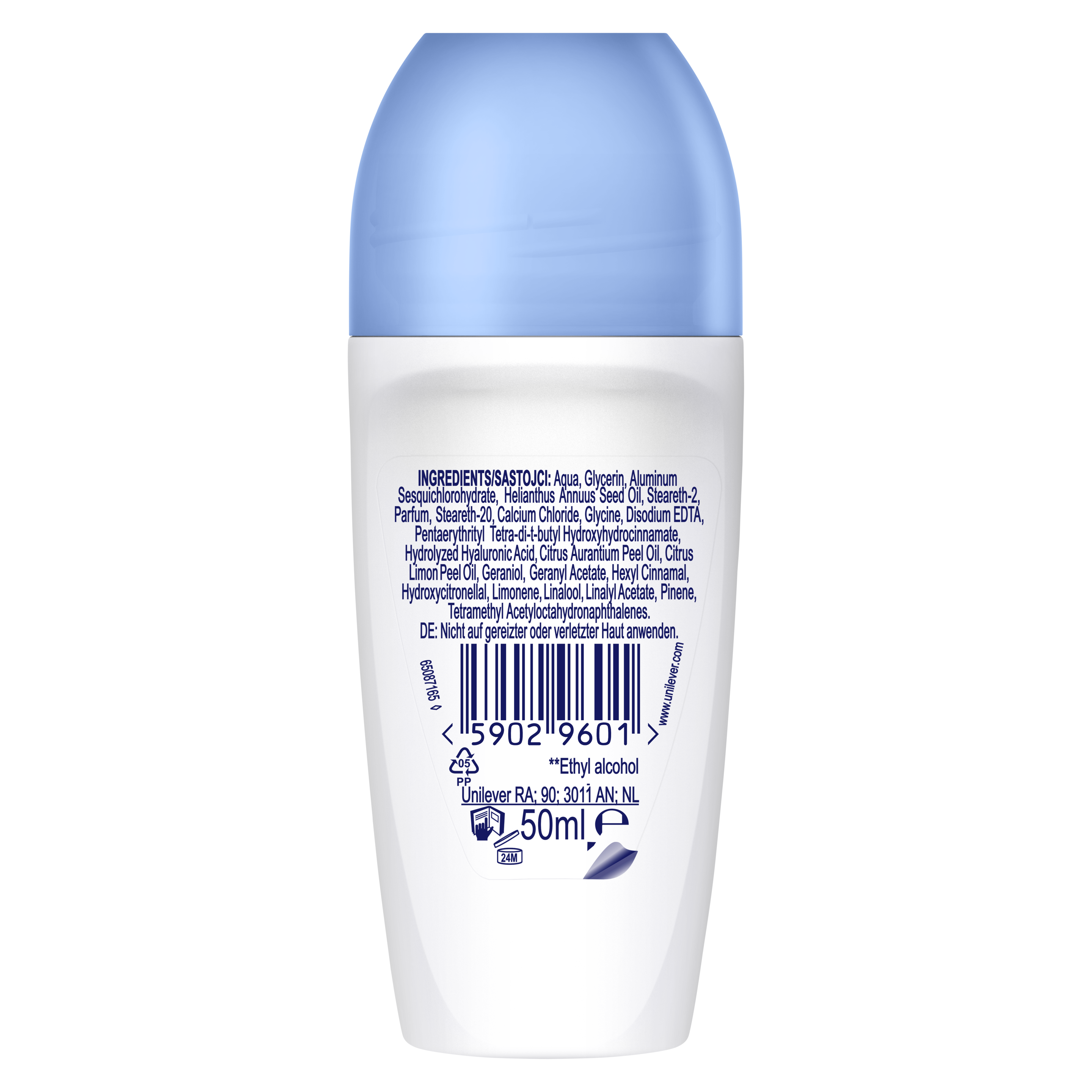 Anti-transpirant Apaise & Aide à Réparer Fresh cotton & sea minerals bille 50ml