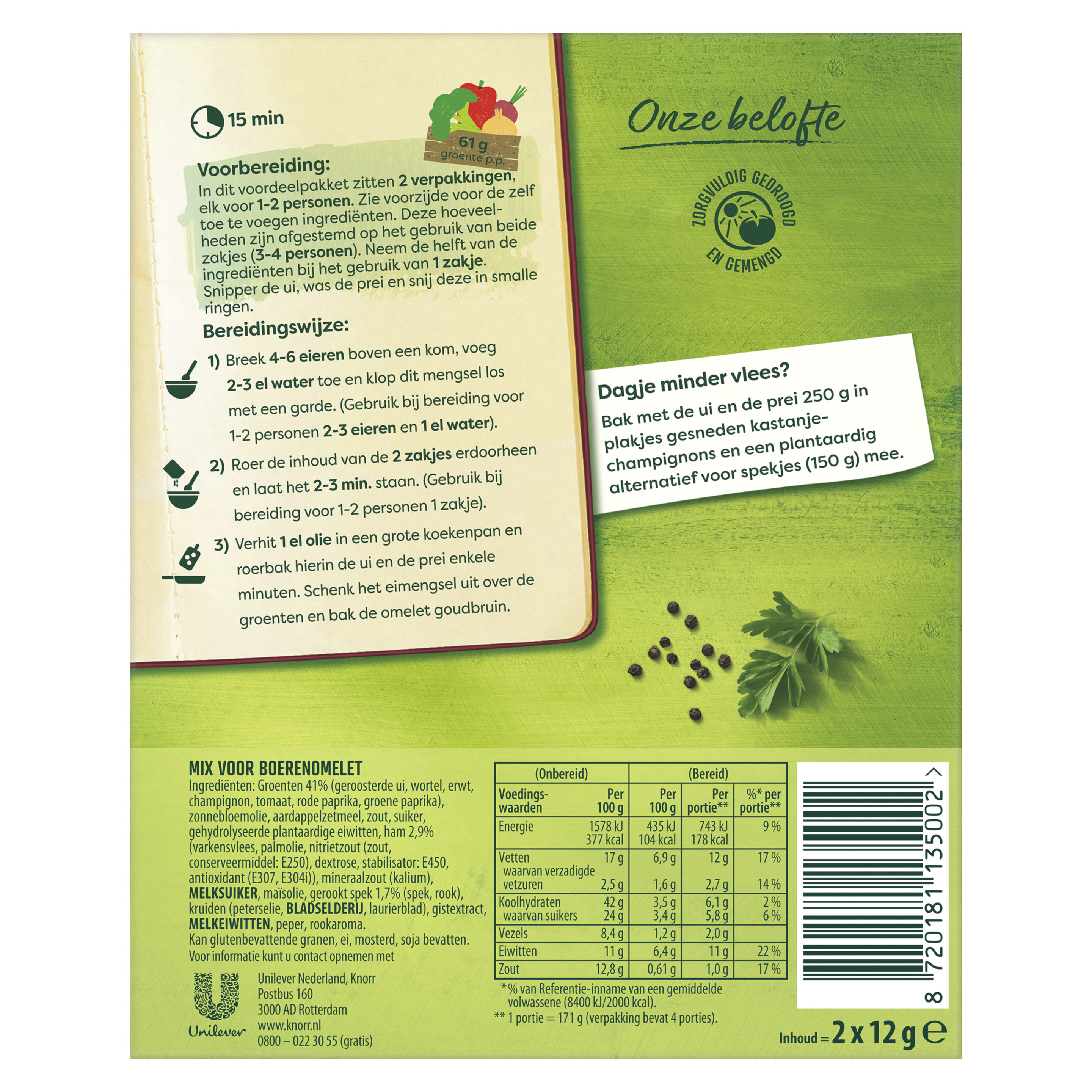 Mix voor Boerenomelet