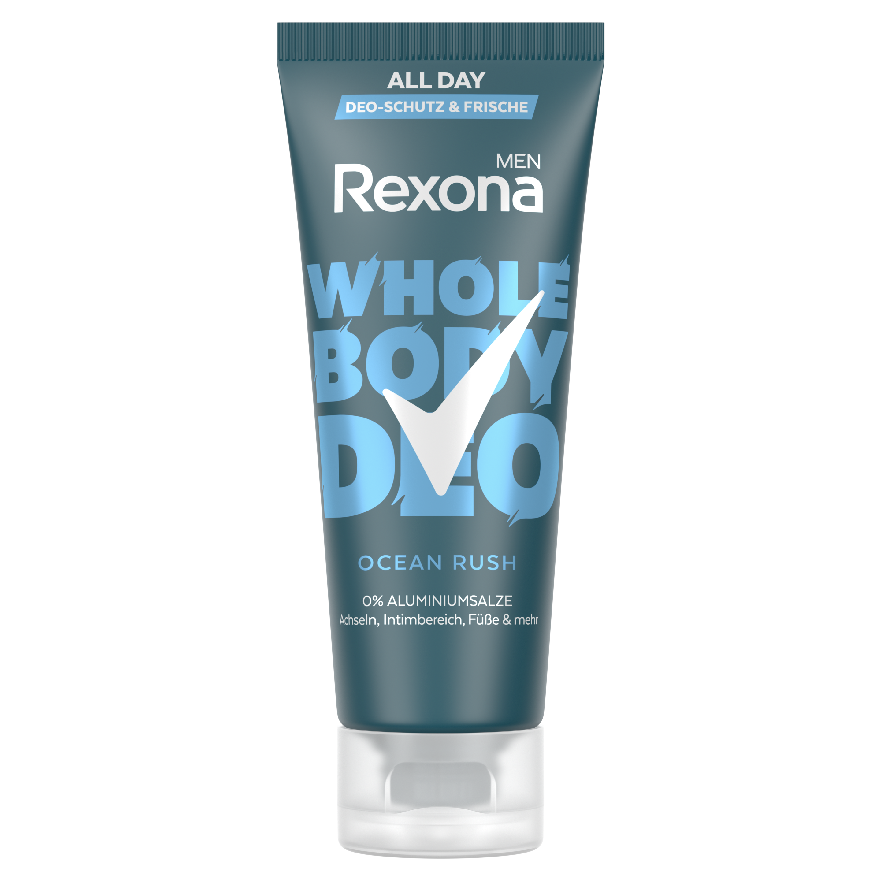 Rexona Ocean Rush Whole Body Deodorant für Männer bietet einen derb-holzigen Duft mit einem klaren