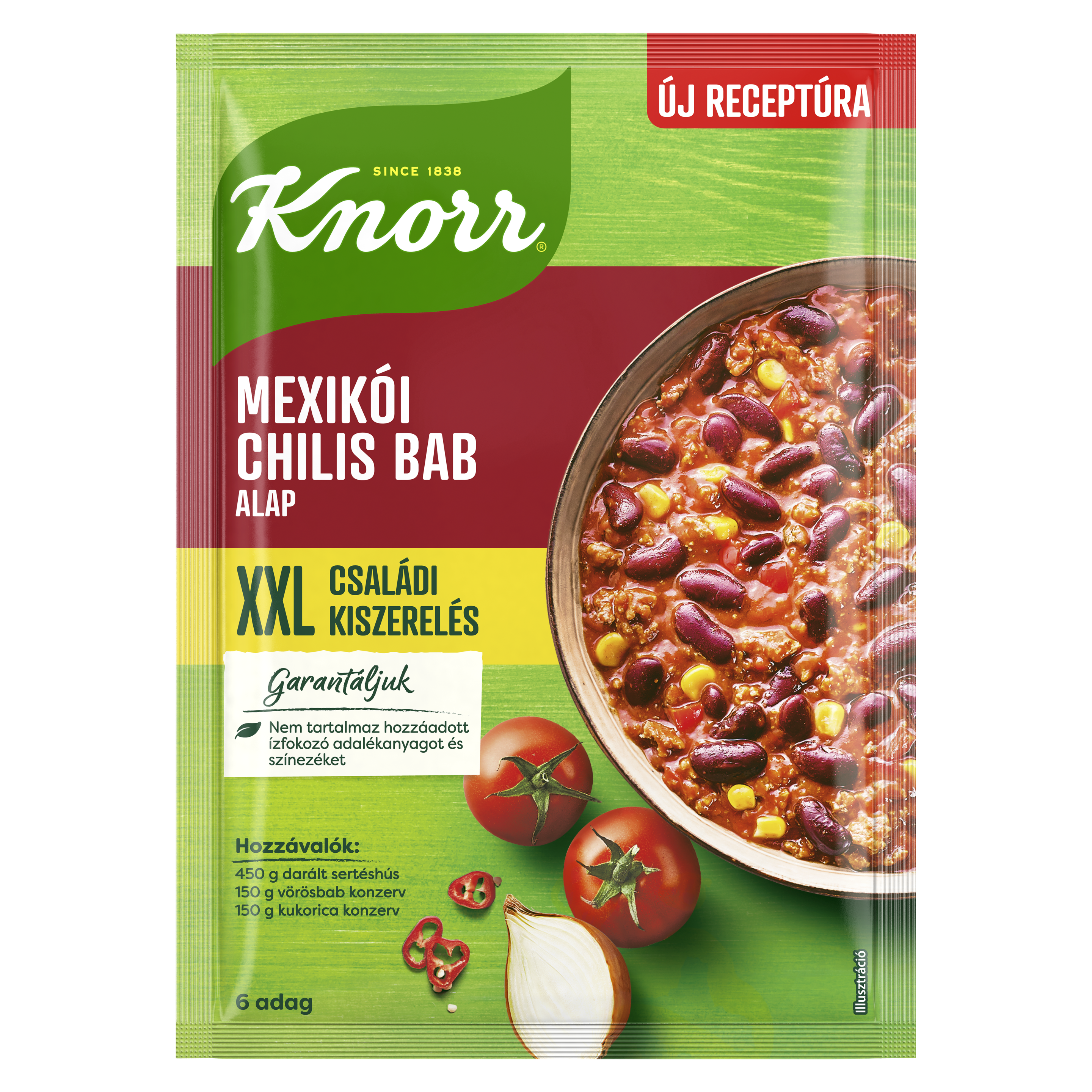 Knorr XXL Mexikói chillis bab alap 75g
