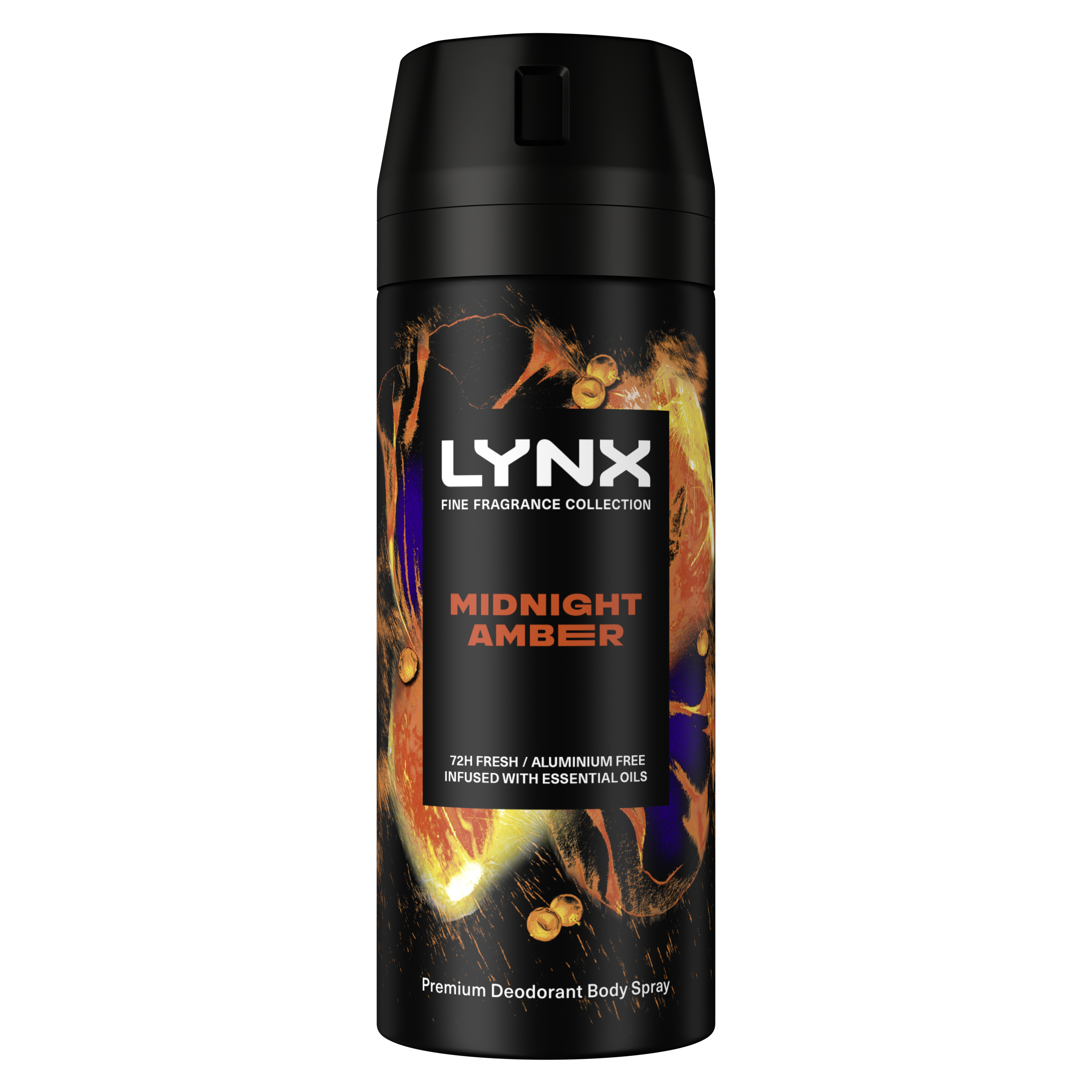 Lynx Midnight Amber aluminium-free Deodorant Spray packshot