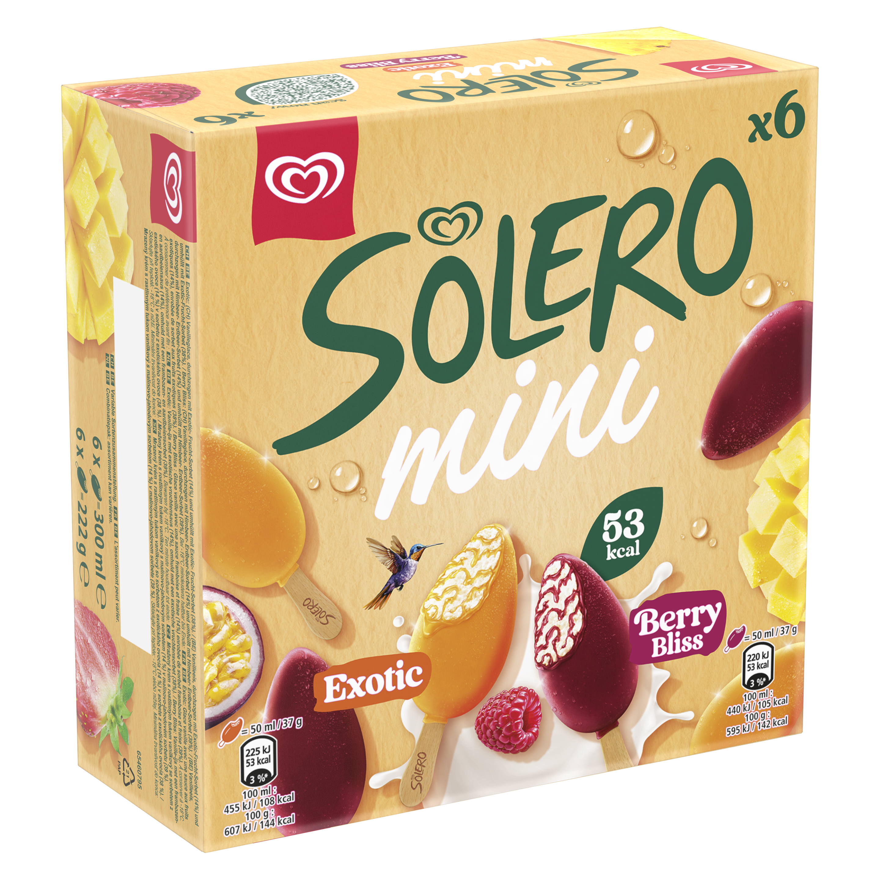 Solero Mini Exotic & Berry Bliss packshot