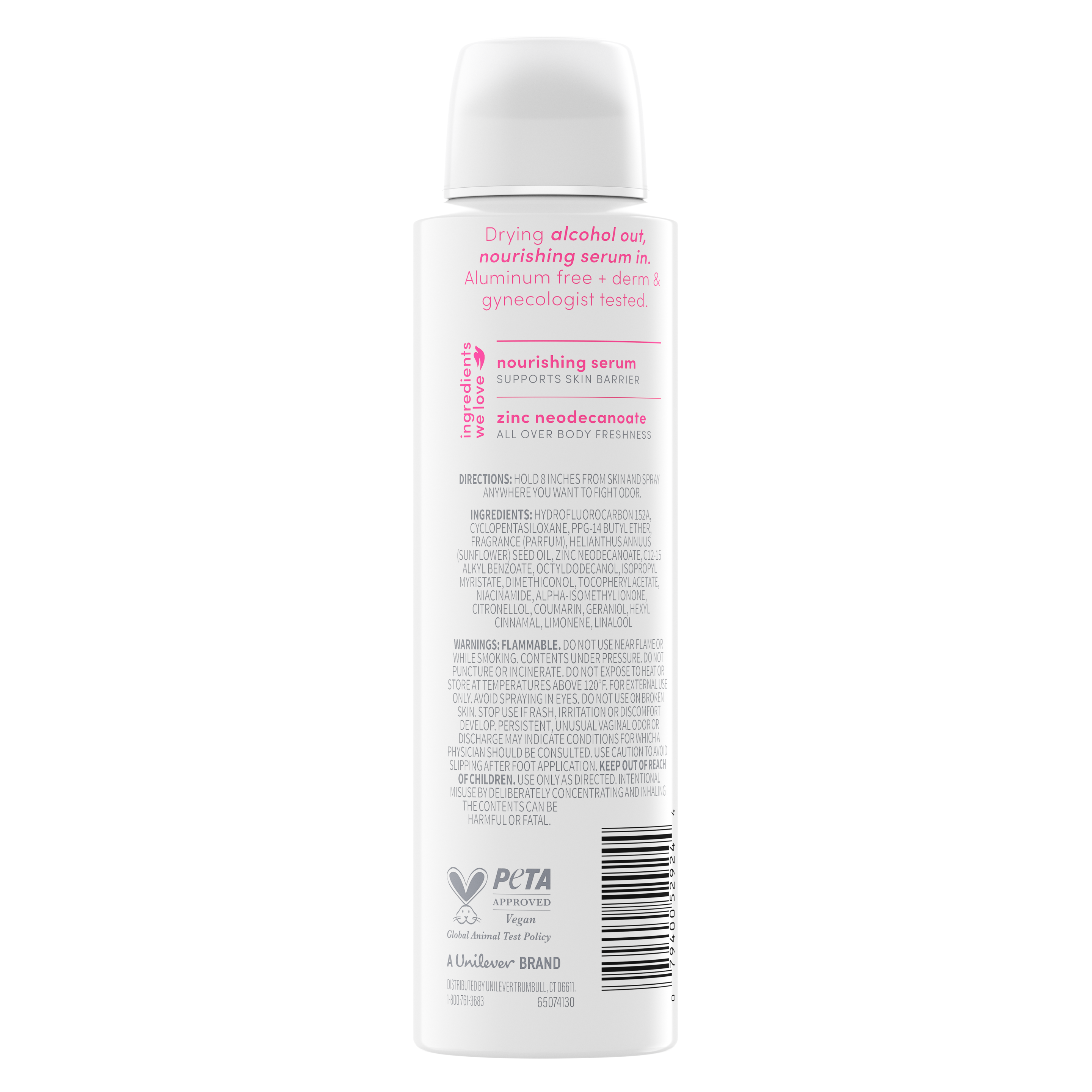 Dove Berry Blush Alcohol-Free Whole Body Deodorant Spray packshot