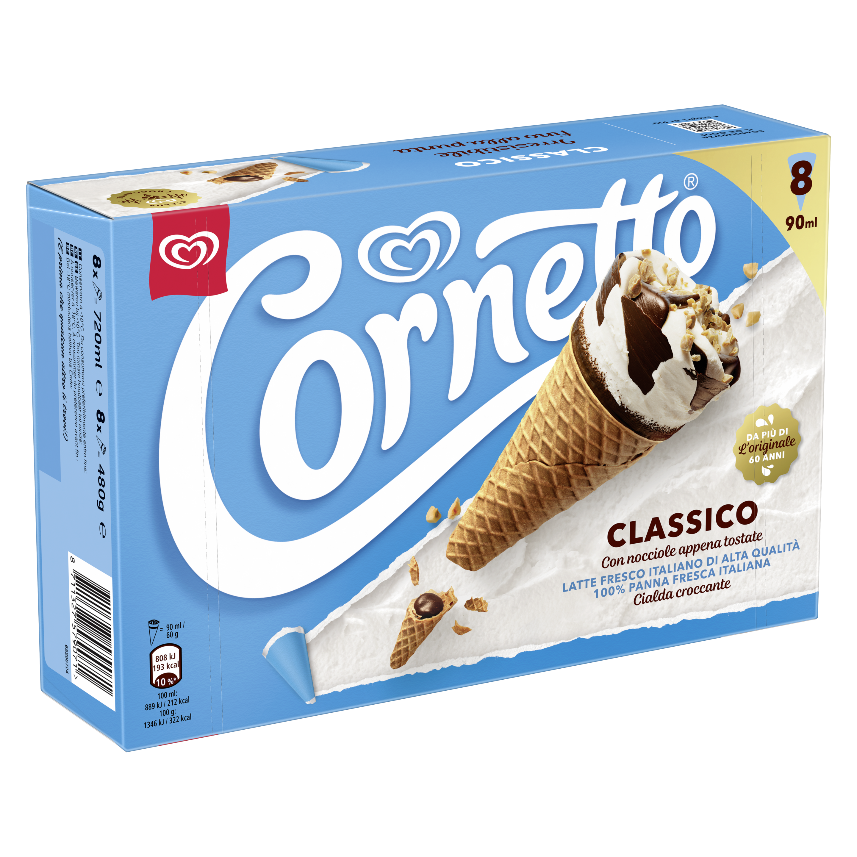 CORNETTO CLASSICO X8 packshot