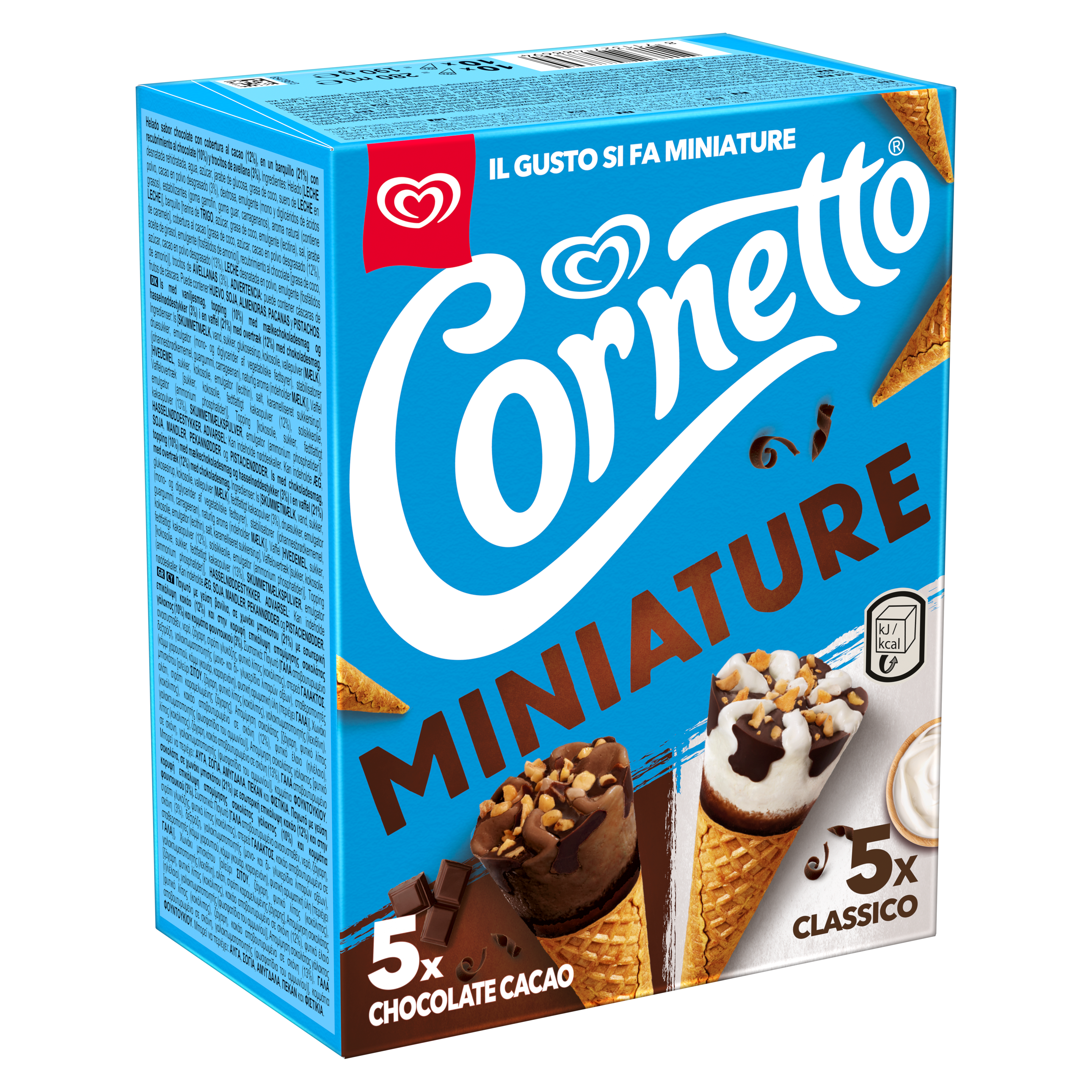 Cornetto Miniatures Βανίλια & Σοκολάτα packshot
