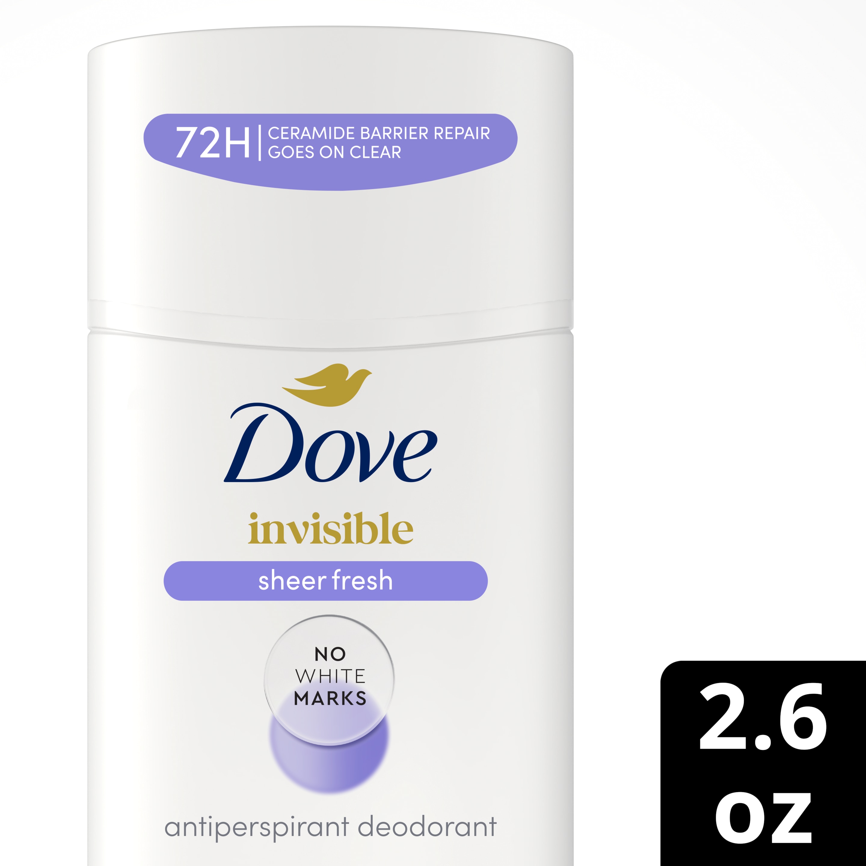Dove Advanced Care Invisible Sheer Fresh Antiperspirant Stick 2.6 oz packshot