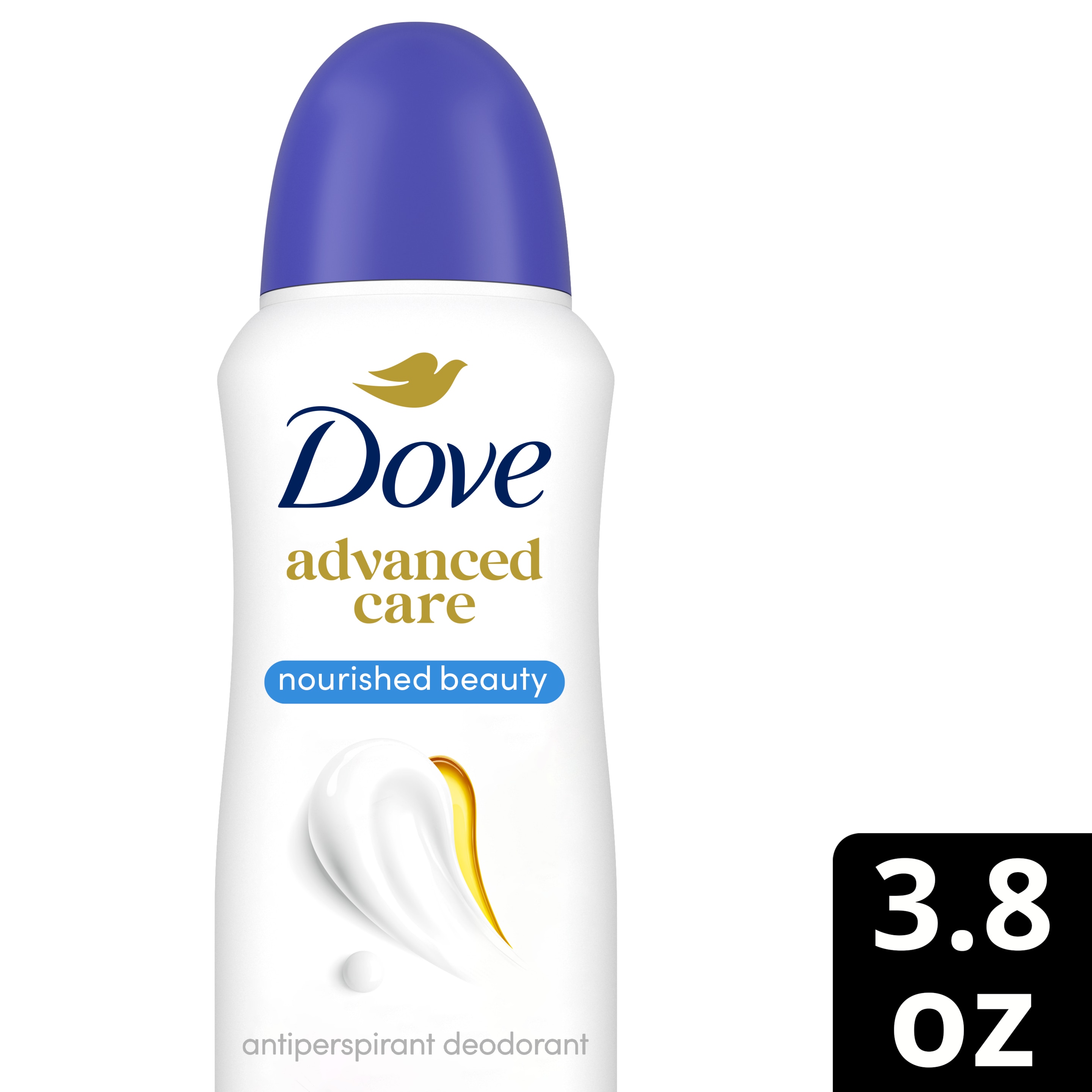 Dove Advanced Care Nourished Beauty Antiperspirant Dry Spray  3.8 oz packshot
