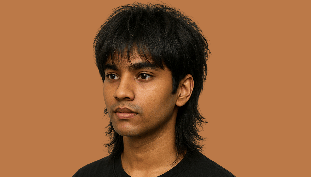 The Korean-Inspired Wolf Cut (The Two-Block Wolf):
