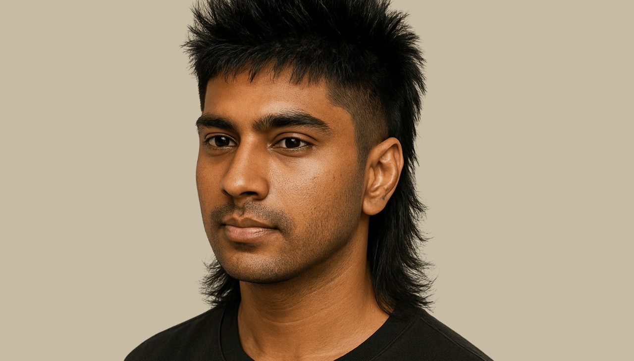 The Spiked-Top Wolf Cut: