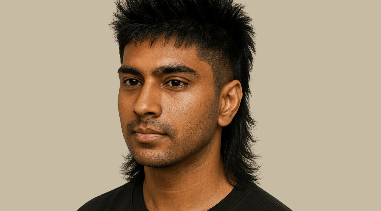 The Spiked-Top Wolf Cut: