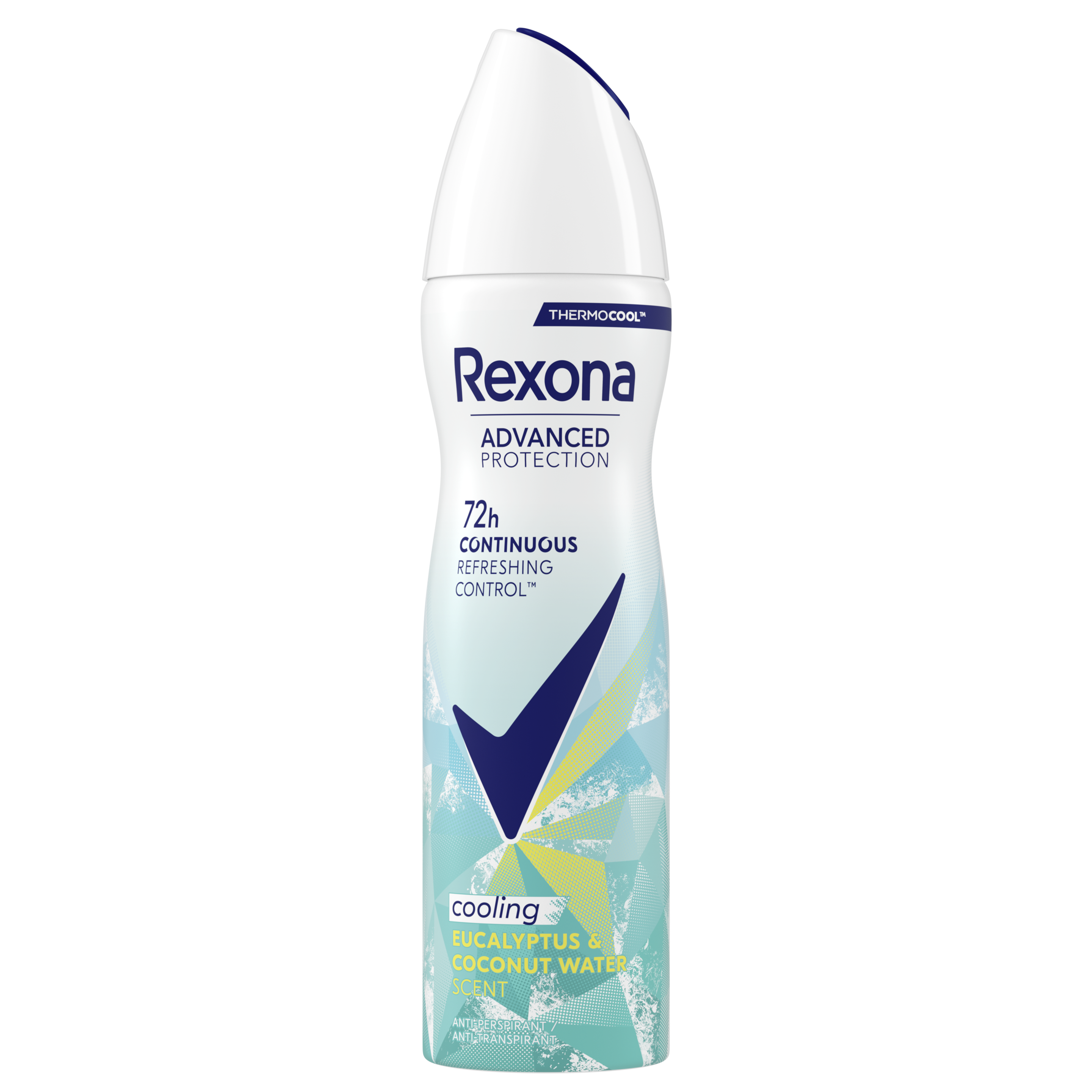 Rexona Thermocool Eucalyptus & Coconut Water izzadásgátló aeroszol 150ml packshot