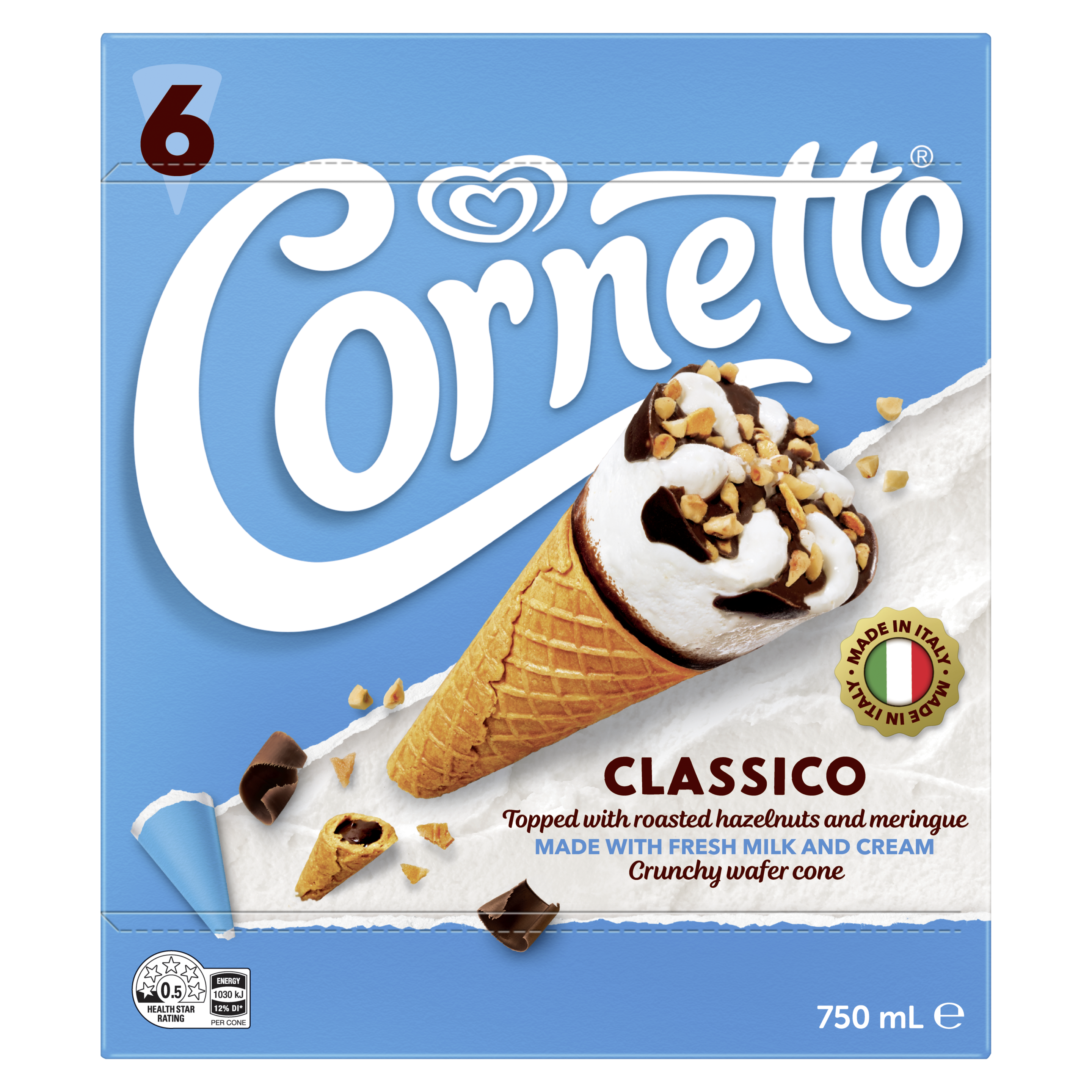 Cornetto Caramel MP6 750mL Streets NZ