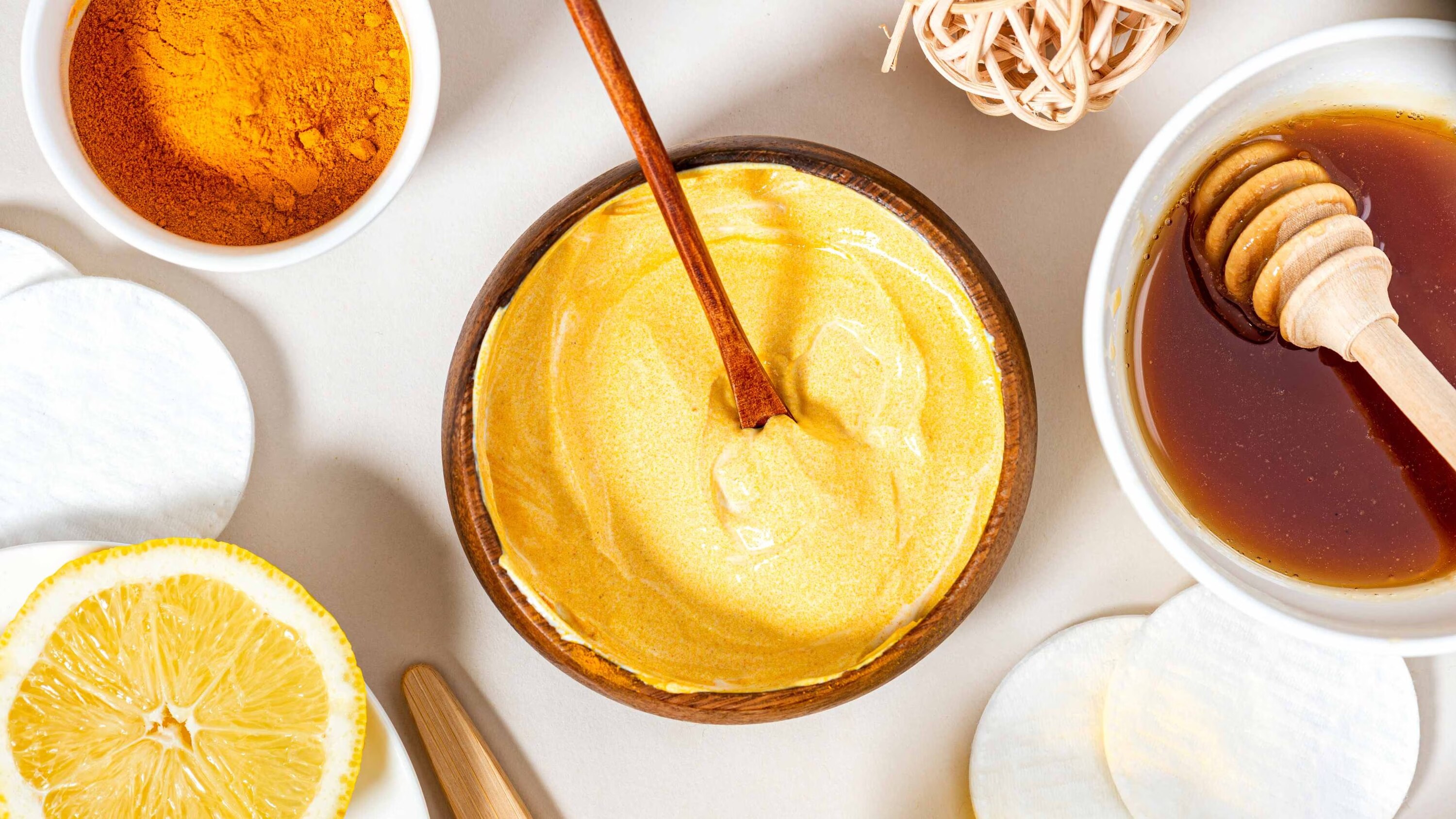 Turmeric + honey + lemon