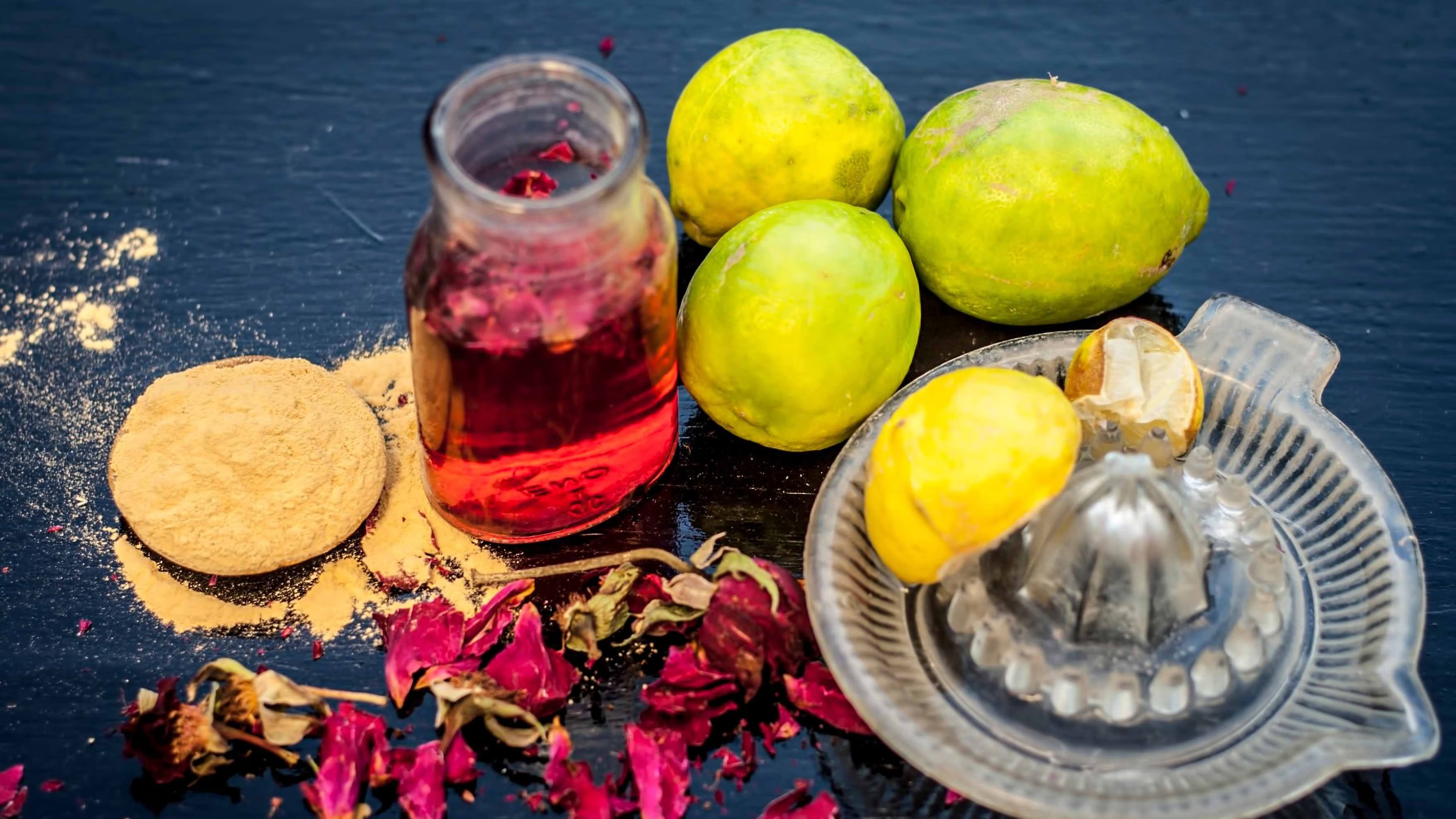 Rose Water + Sandalwood + Lemon Juice for Pigmentation