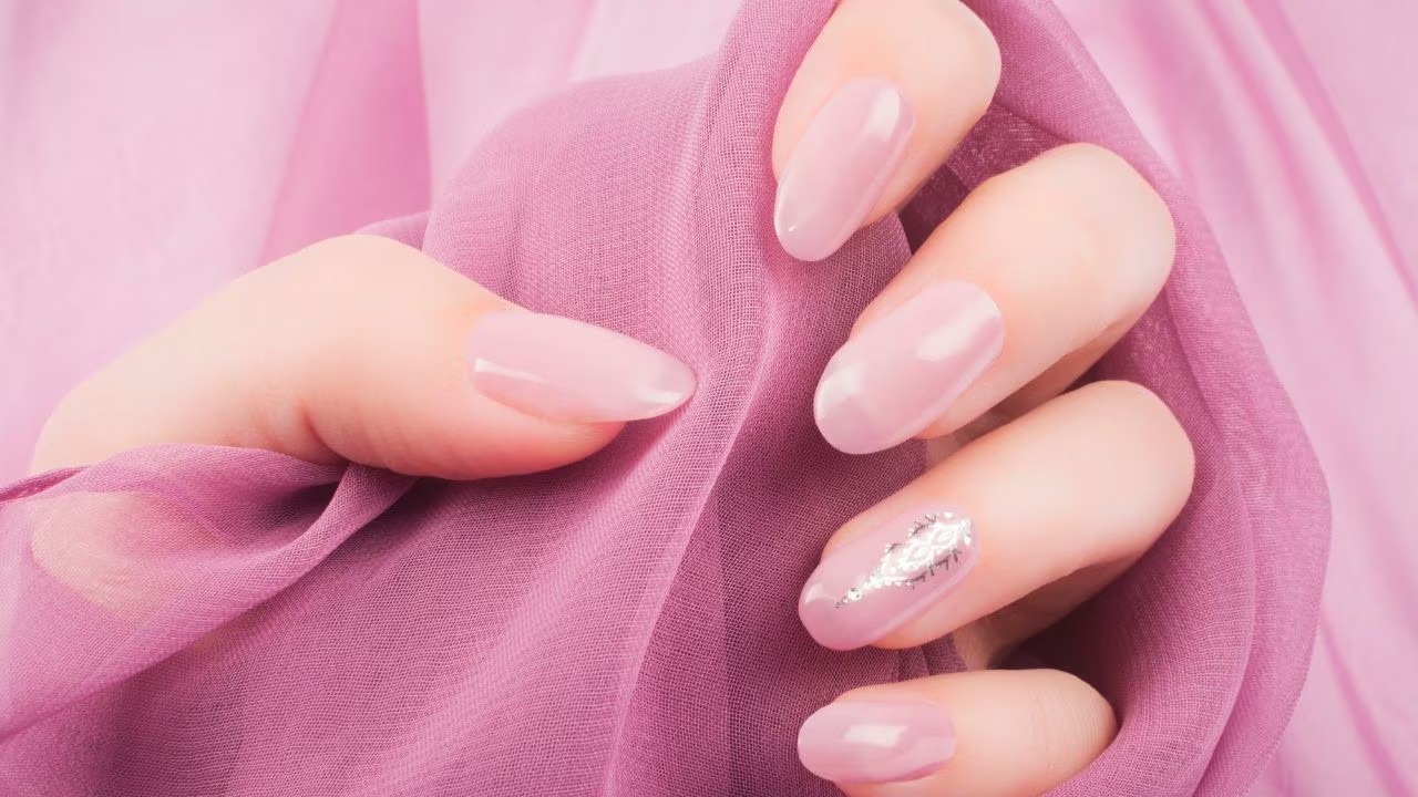 Metallic rose gold