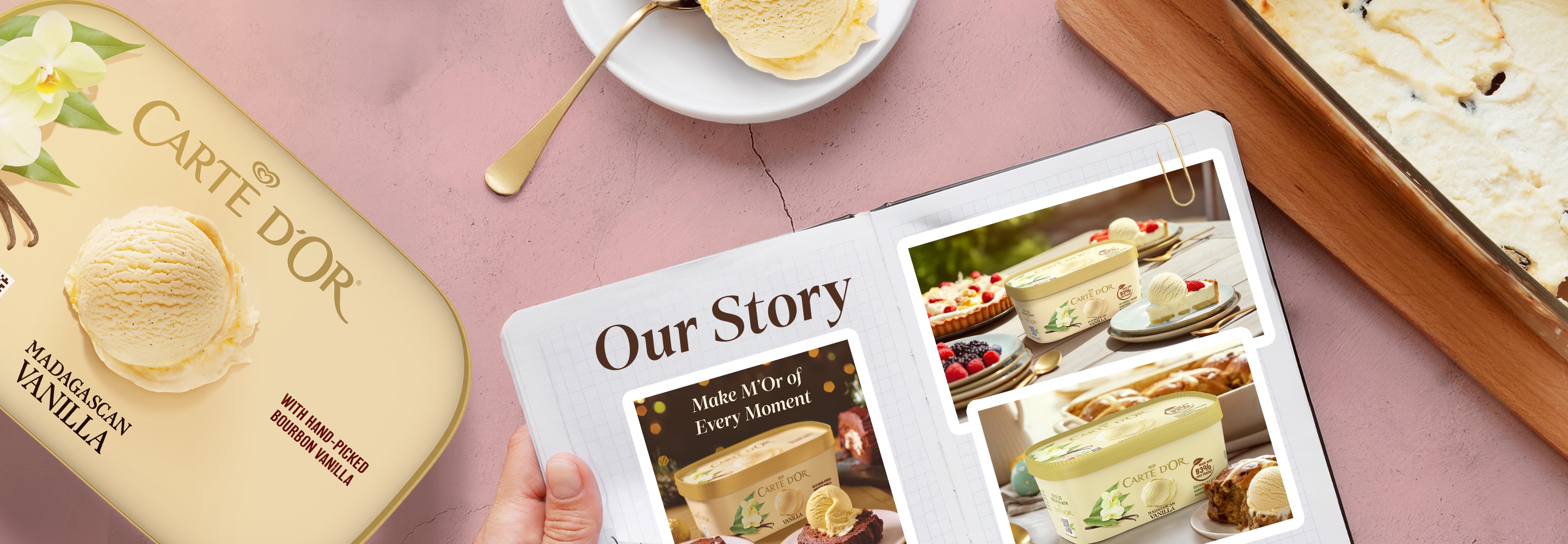 Our vegetarian ice creams