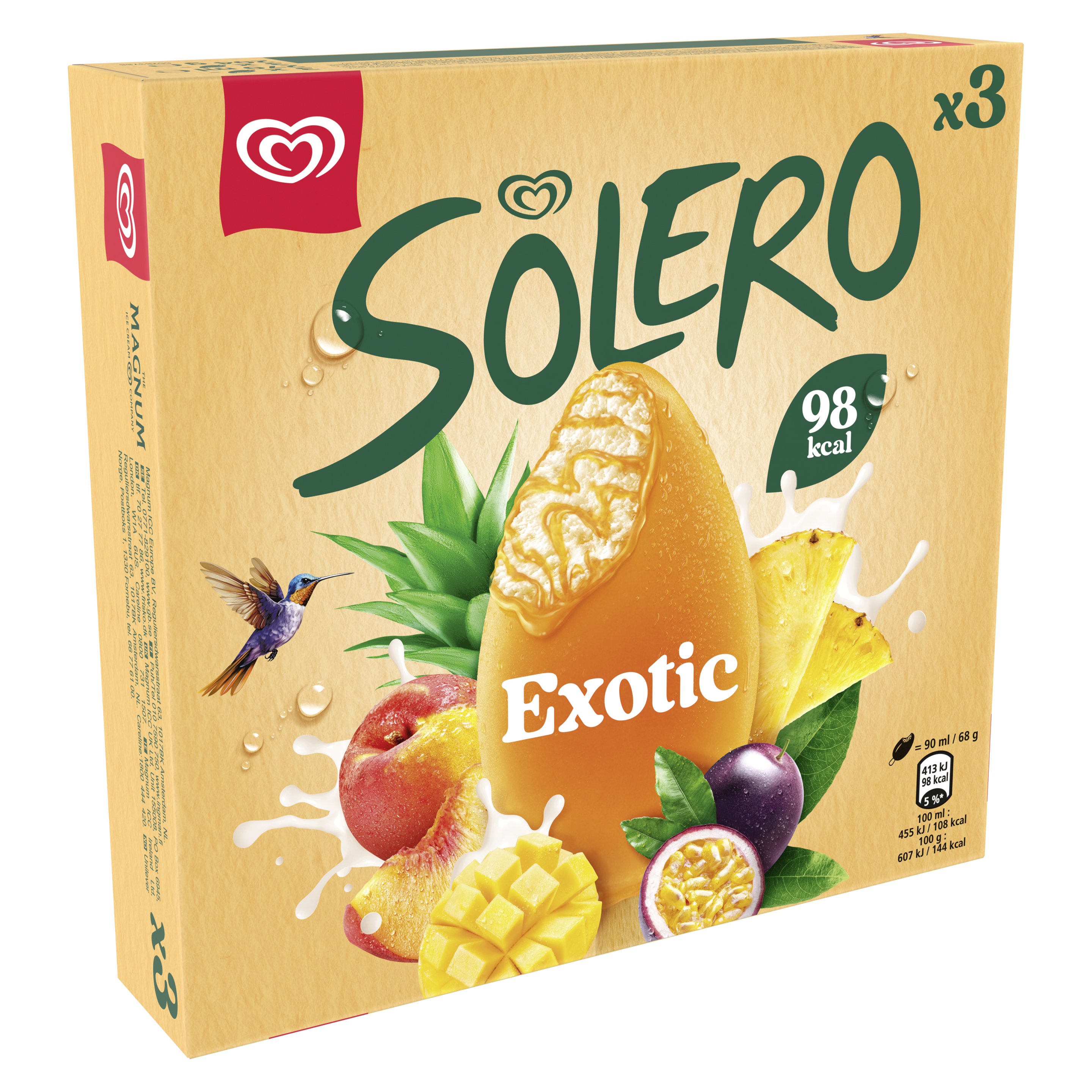 Solero Exotic -monipakkaus 3kpl