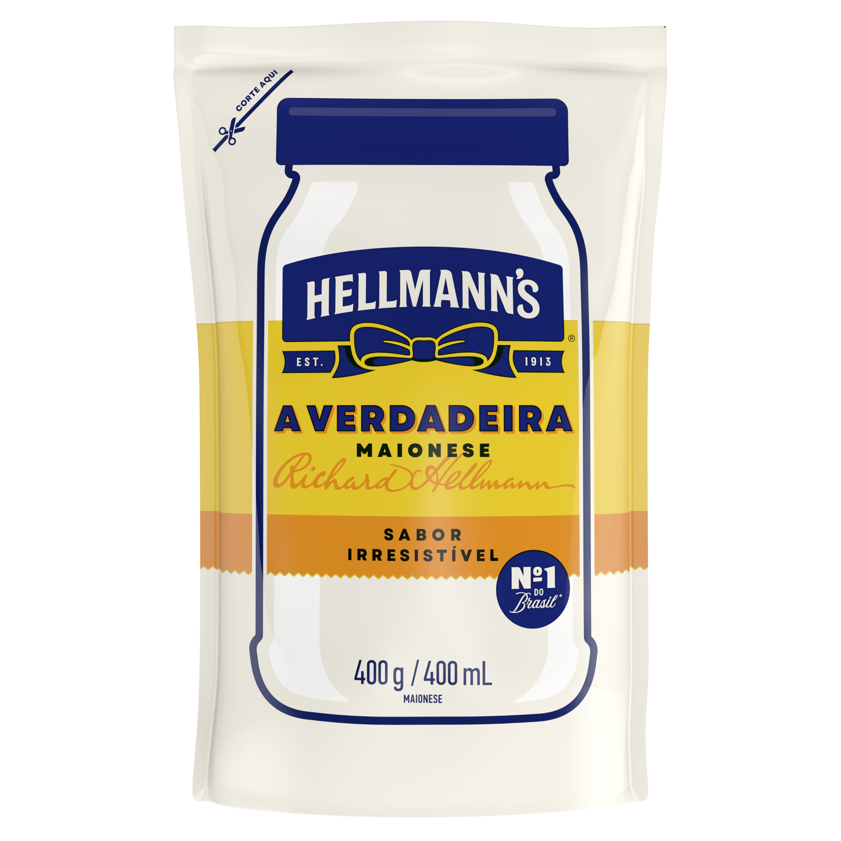 Maionese Hellmann's Doypack 400g packshot