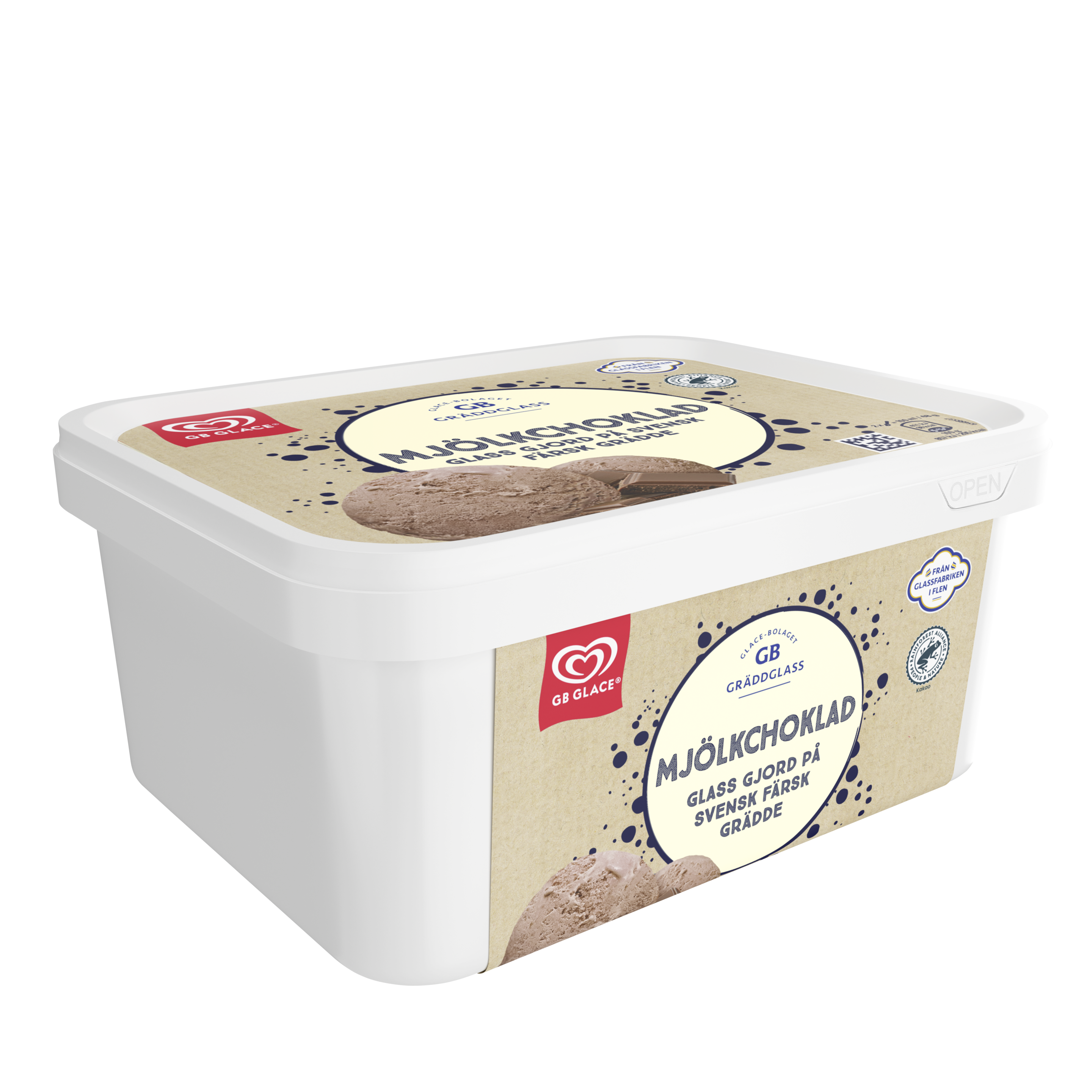 GB Gräddglass Vanilj & Choklad packshot