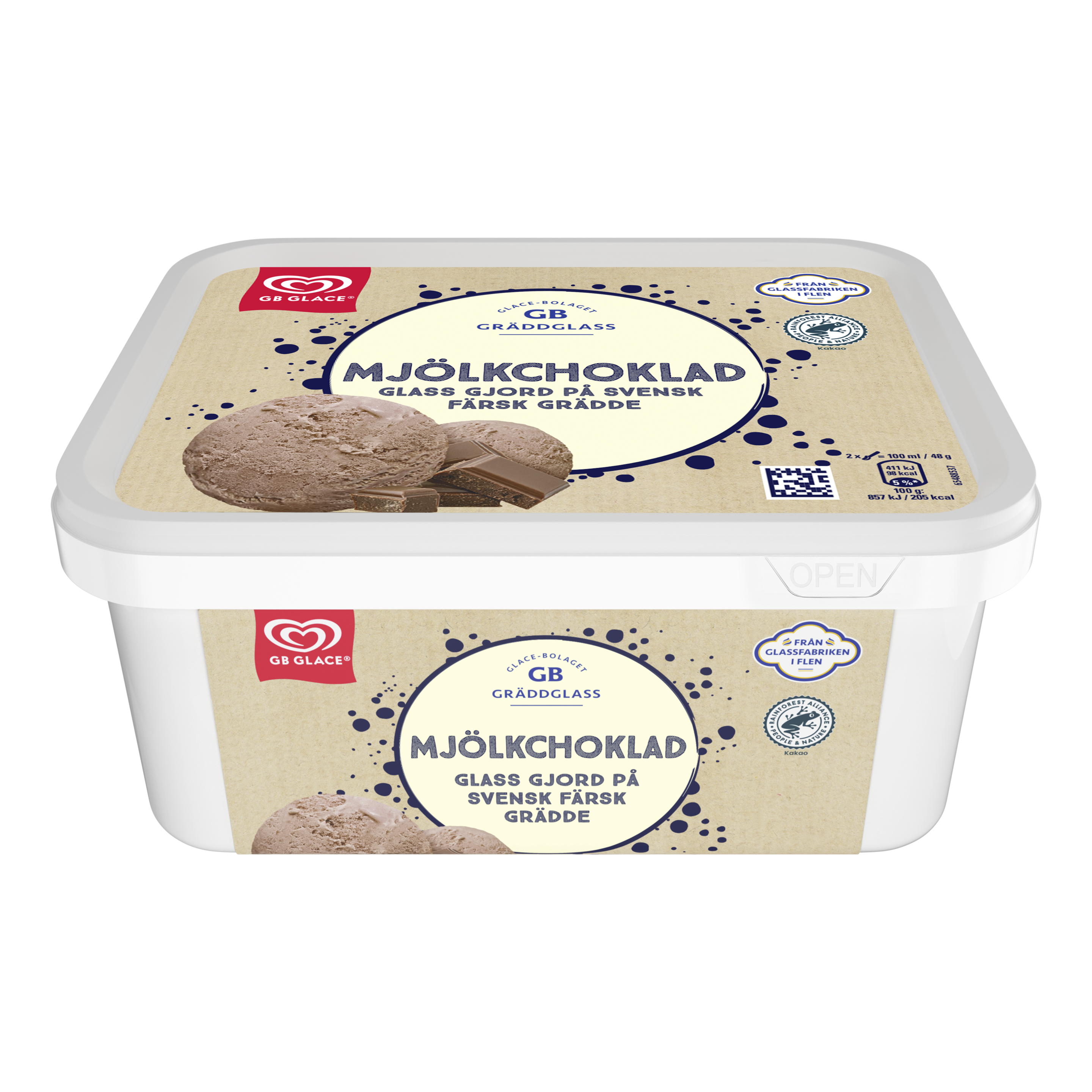 GB Gräddglass Vanilj & Choklad packshot