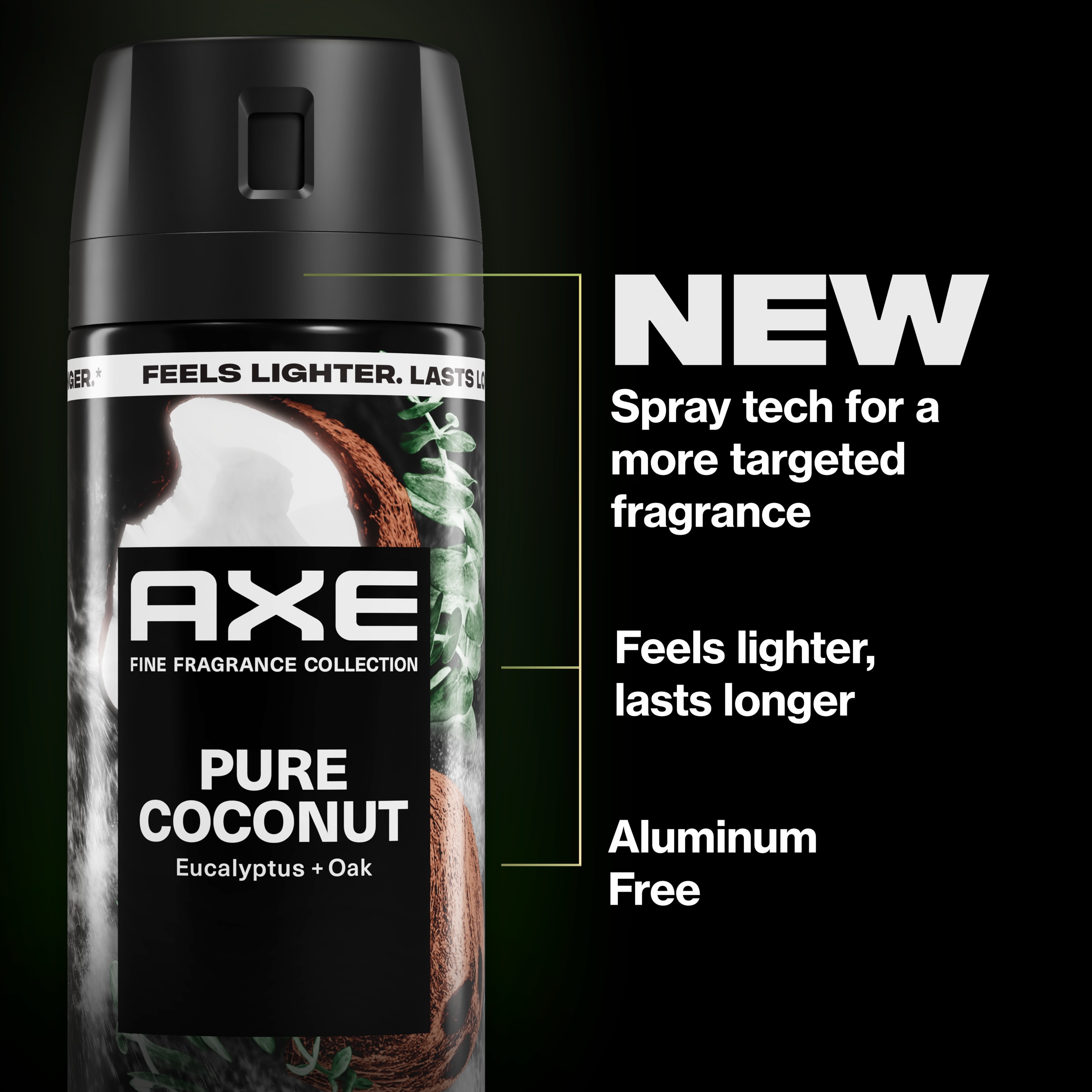 Pure Coconut Premium Deodorant Body Spray
